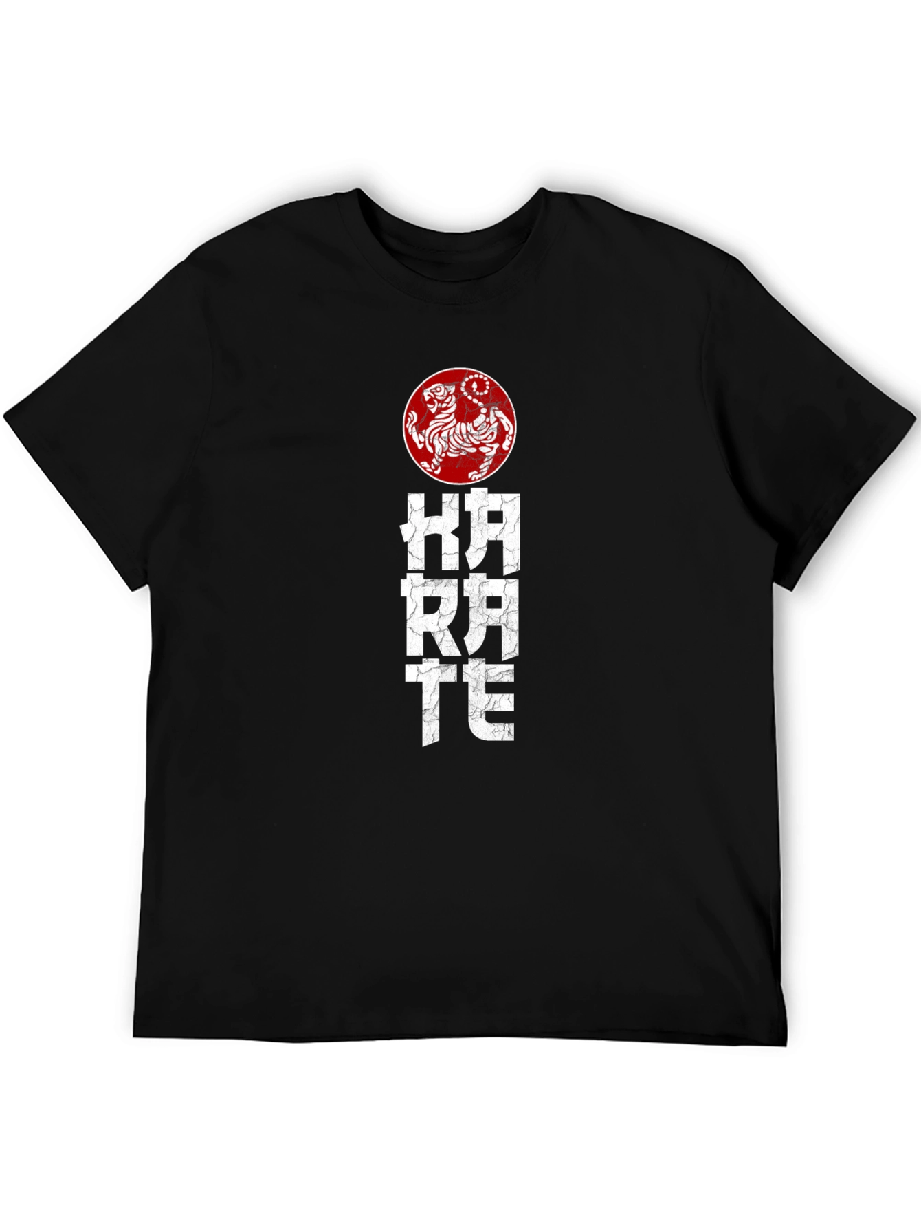 Karate Tiger Graphic Tee - Black Martial Arts T-Shirt