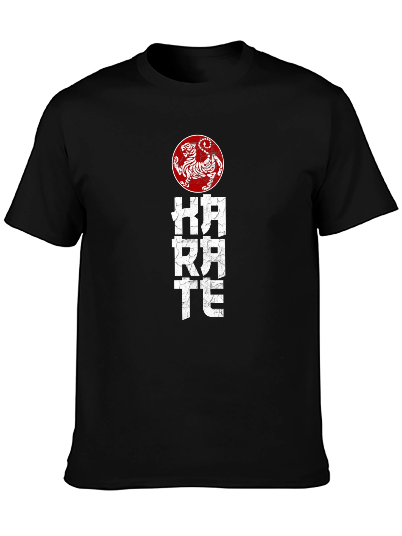 Karate Tiger Graphic Tee - Black Martial Arts T-Shirt