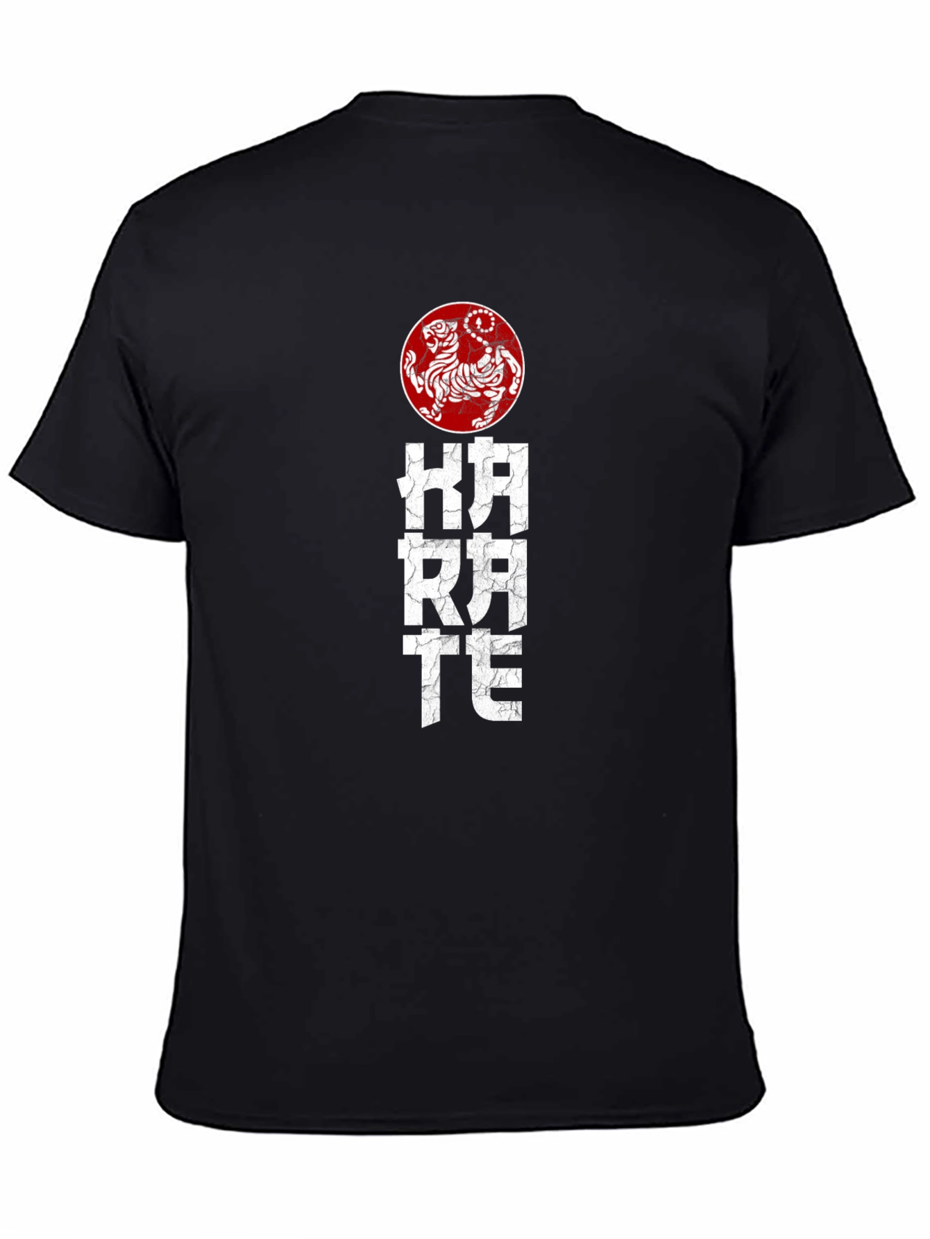 Karate Tiger Graphic Tee - Black Martial Arts T-Shirt