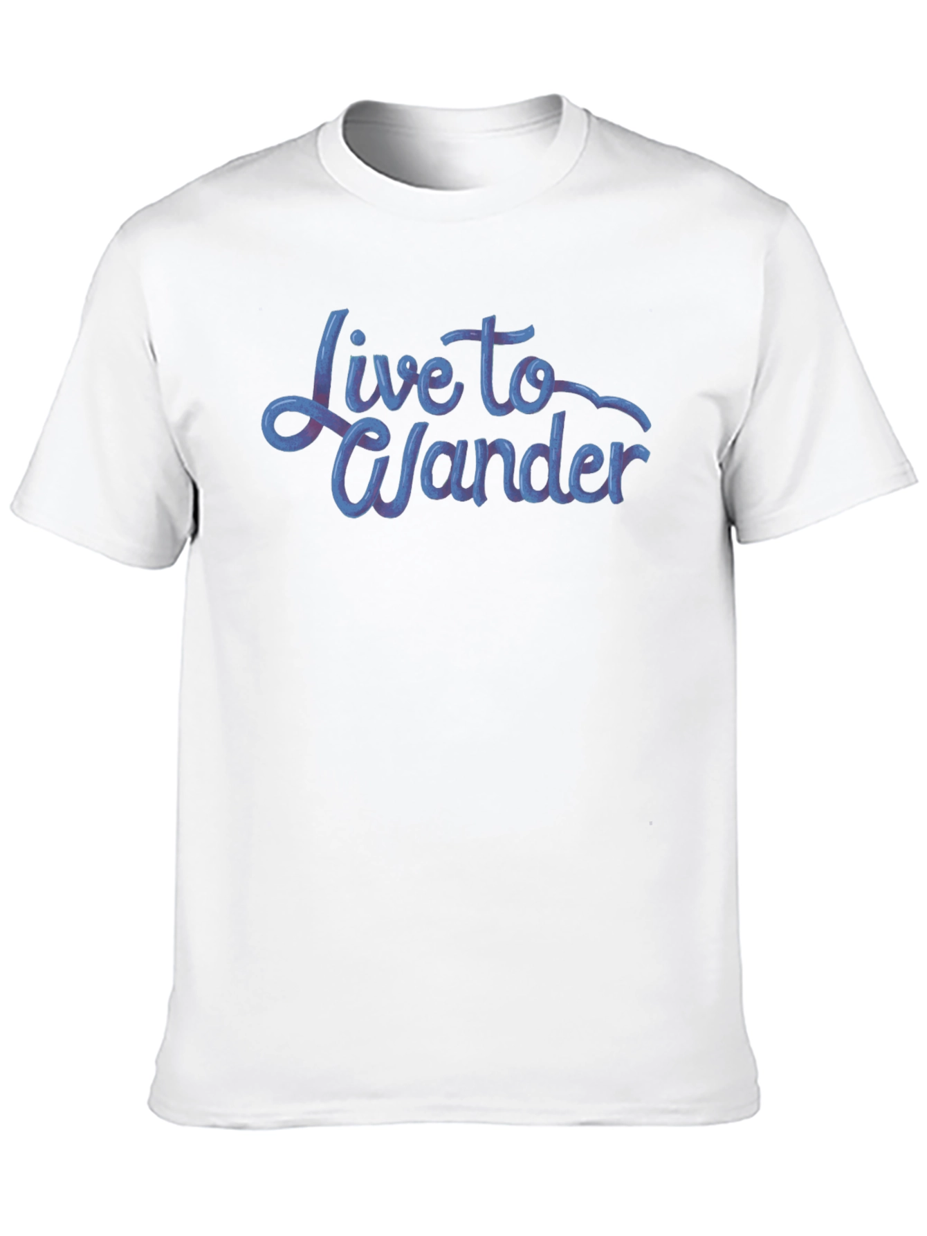 Live to Wander Graphic Tee - Black Cotton Blend
