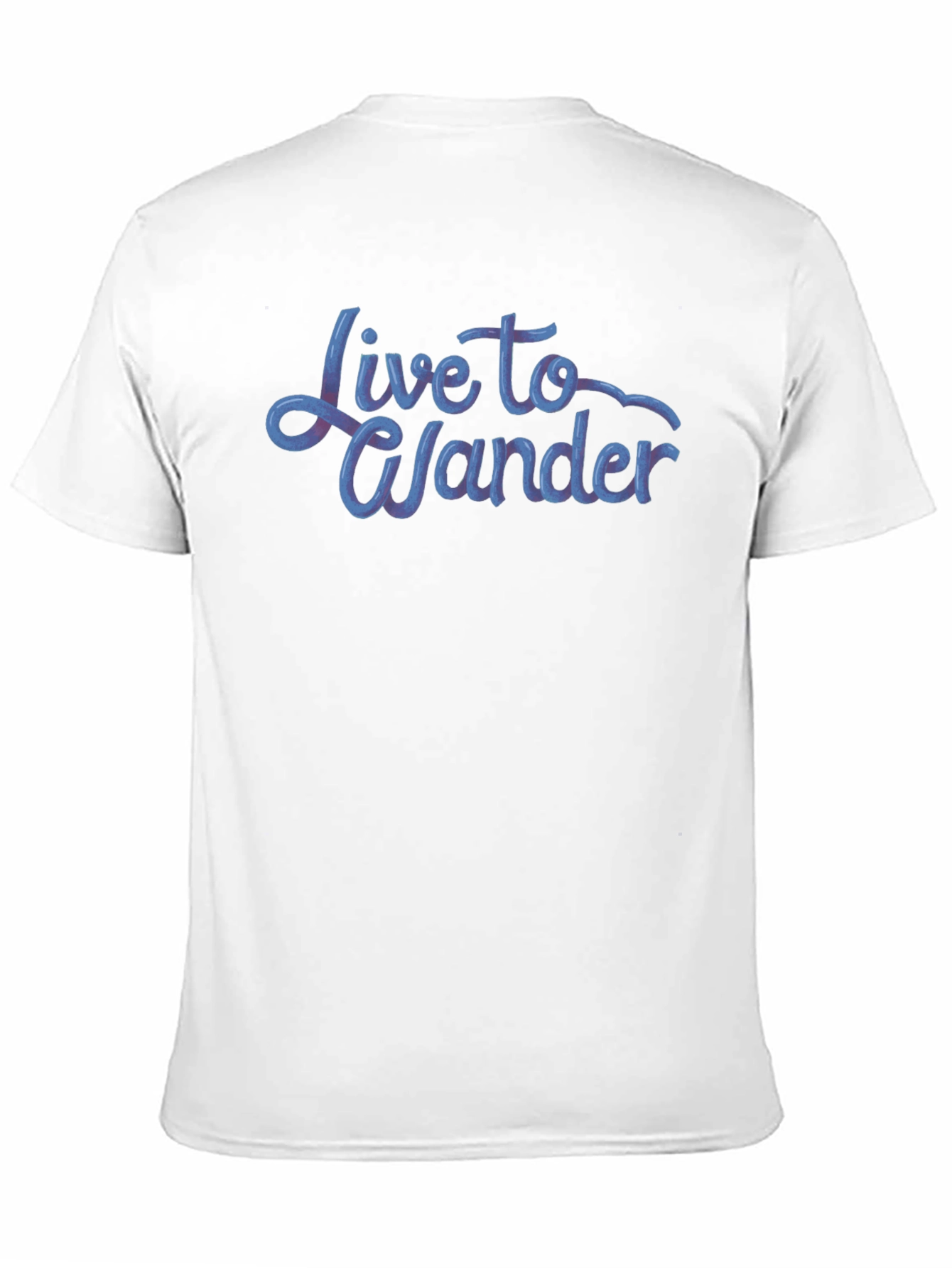 Live to Wander Graphic Tee - Black Cotton Blend