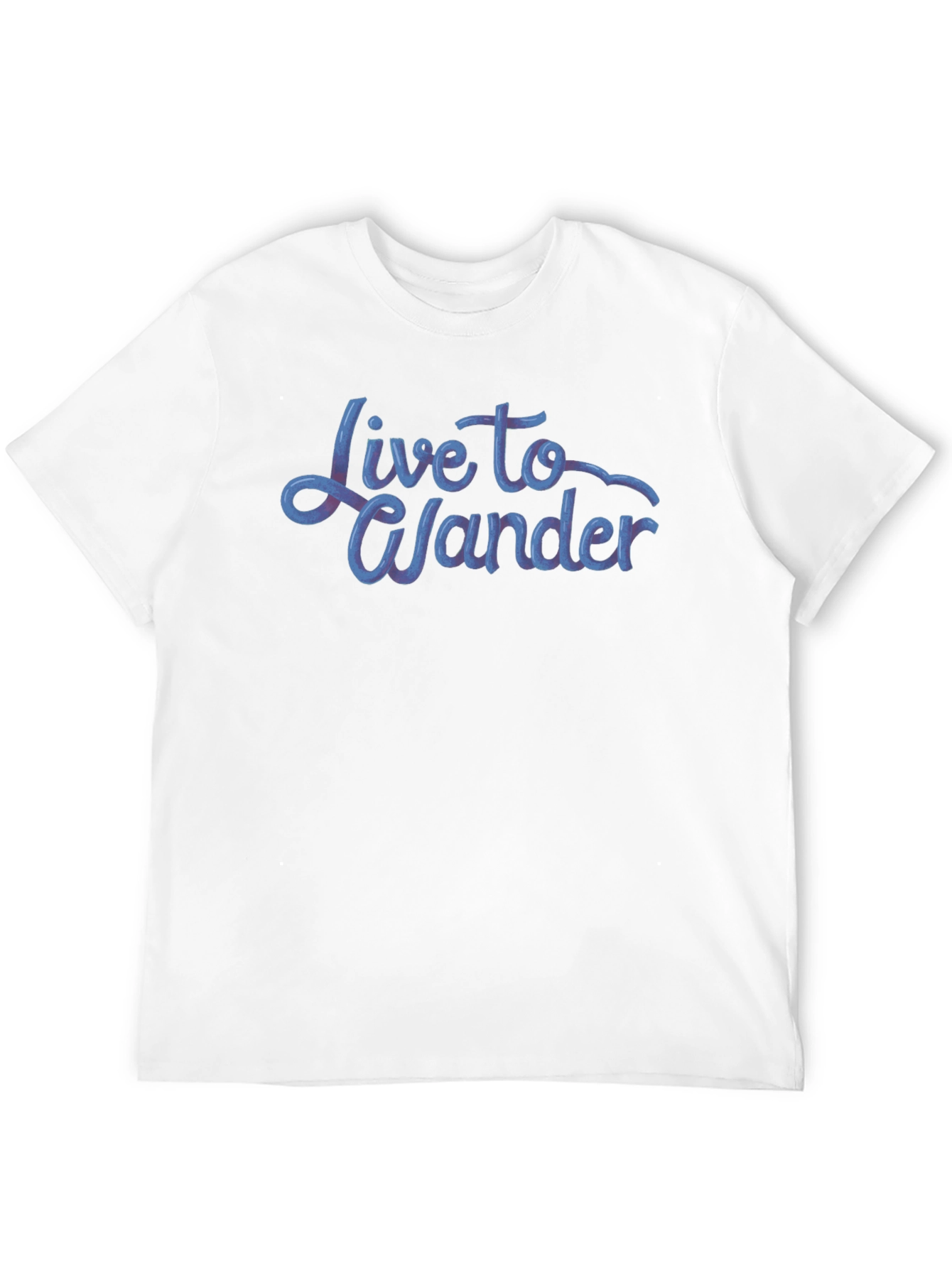 Live to Wander Graphic Tee - Black Cotton Blend