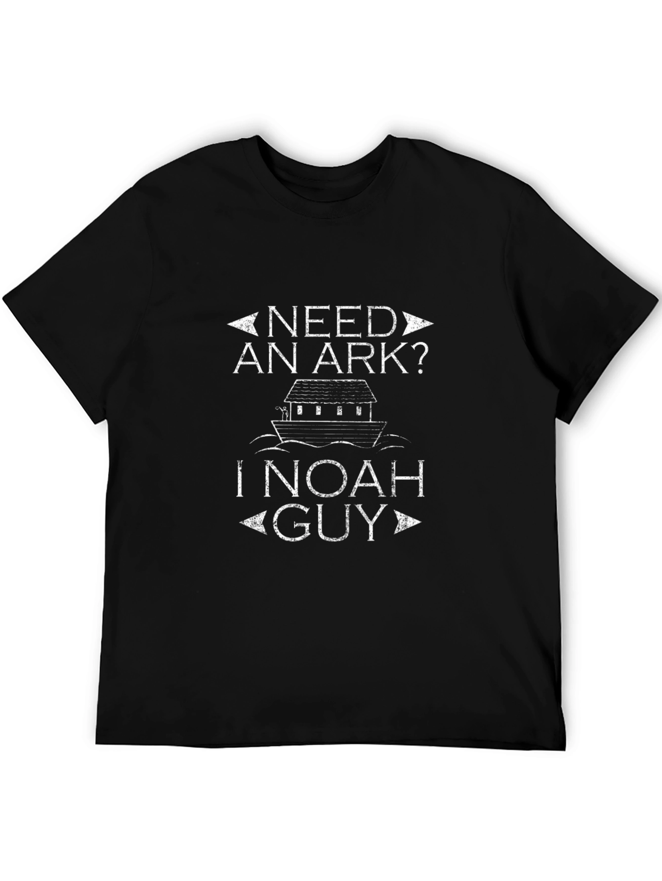Need an Ark? Noah Guy Black Cotton T-Shirt