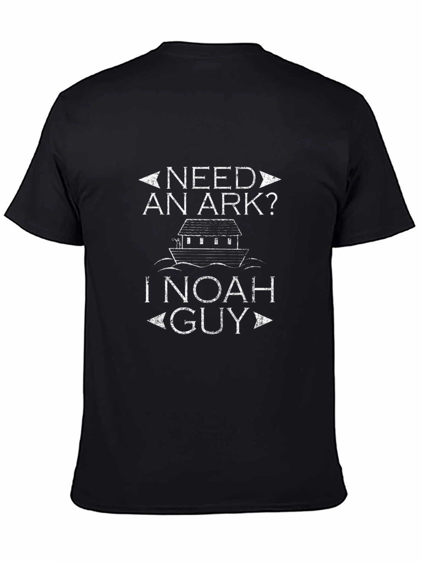 Need an Ark? Noah Guy Black Cotton T-Shirt