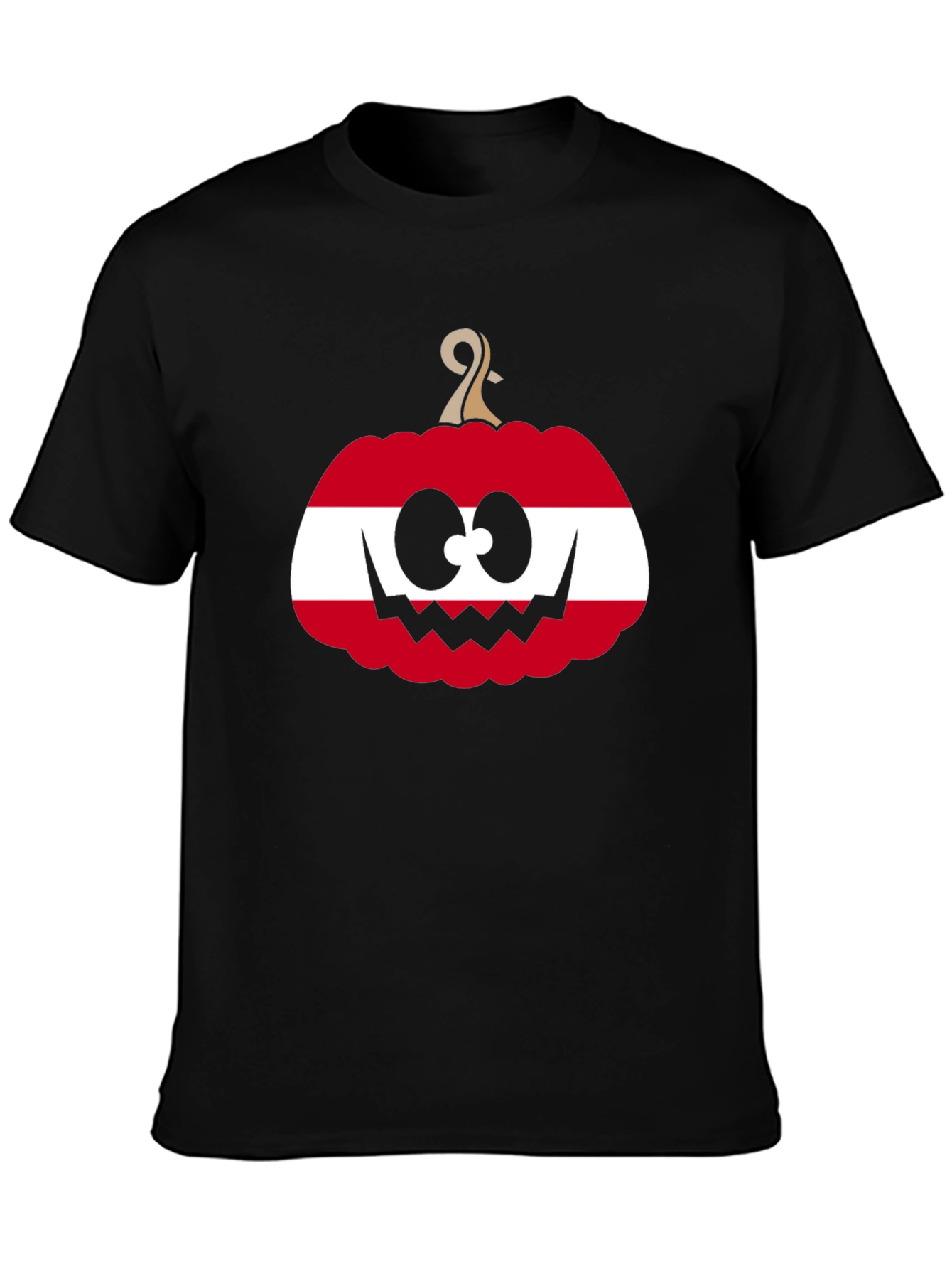 Austrian Flag Pumpkin Halloween T-Shirt