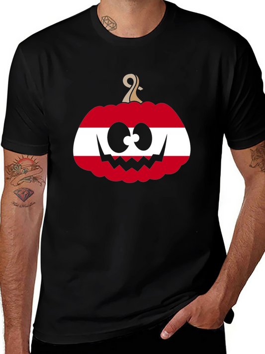 Austrian Flag Pumpkin Halloween T-Shirt