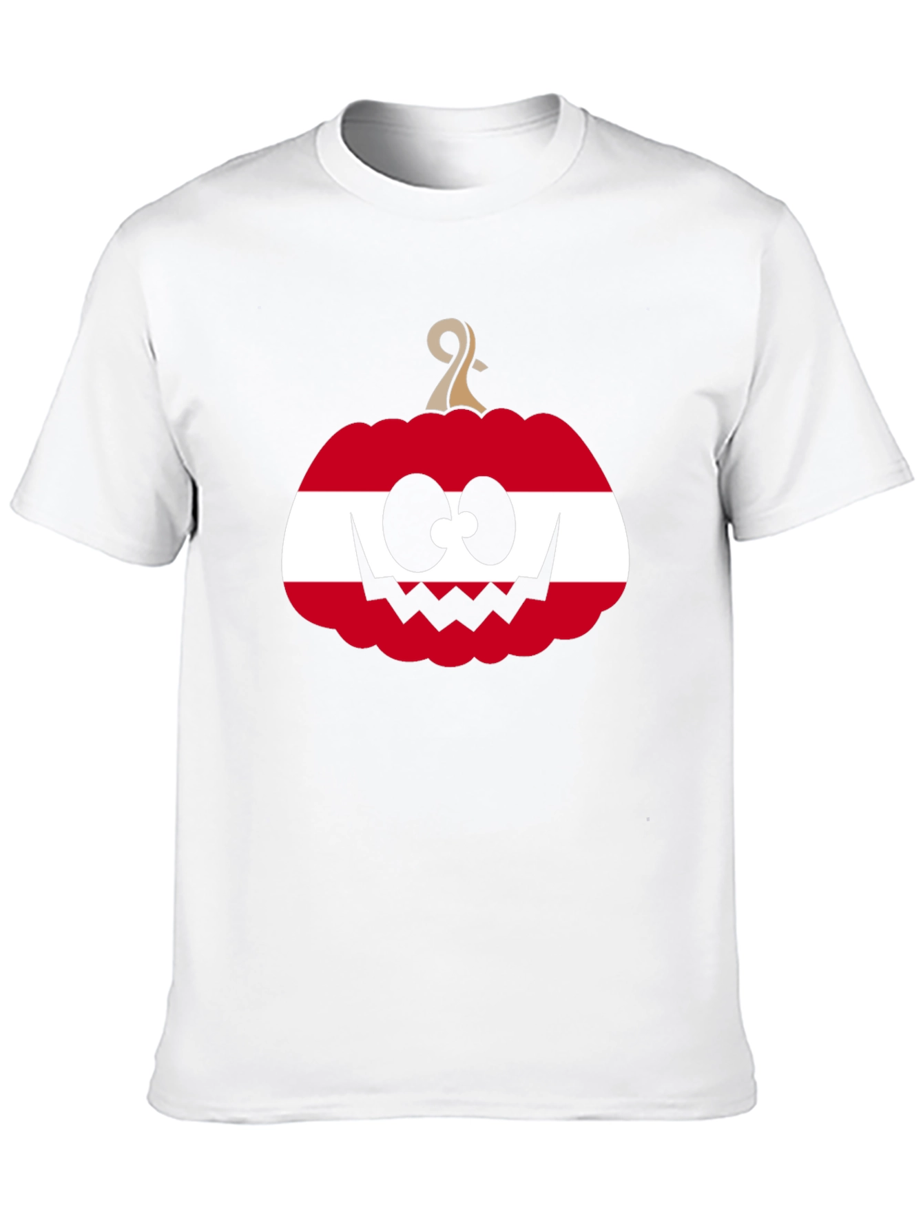 Austrian Flag Pumpkin Halloween T-Shirt