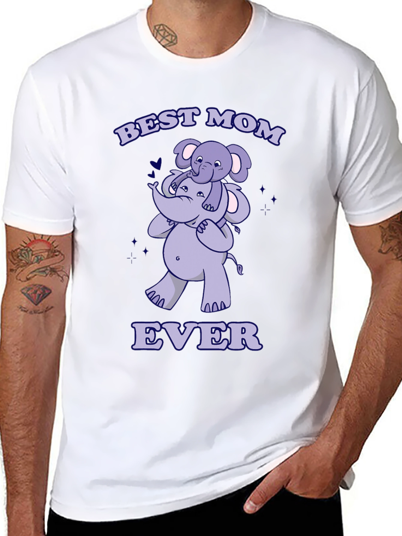 Best Mom Ever Elephant Graphic Tee - Unisex T-Shirt