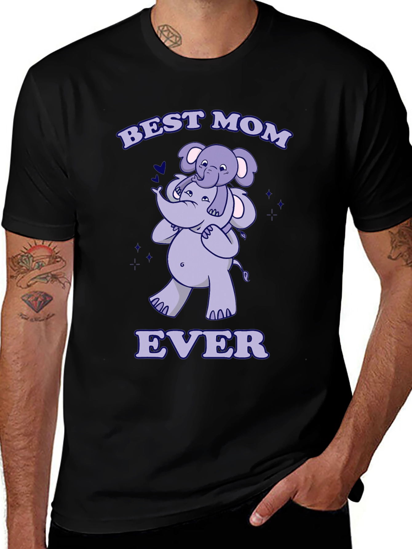 Best Mom Ever Elephant Graphic Tee - Unisex T-Shirt