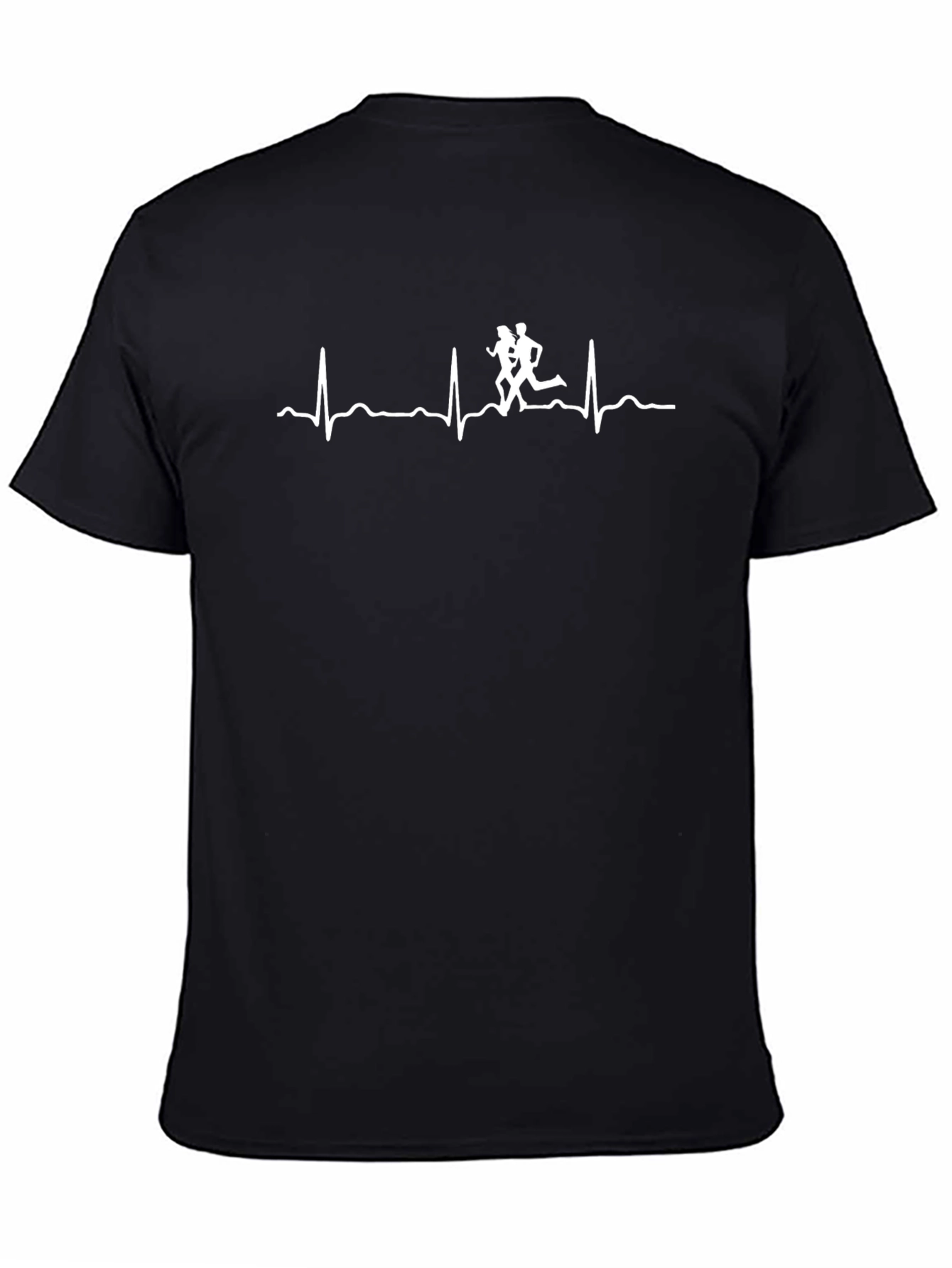 Runners Heartbeat T-Shirt - Black