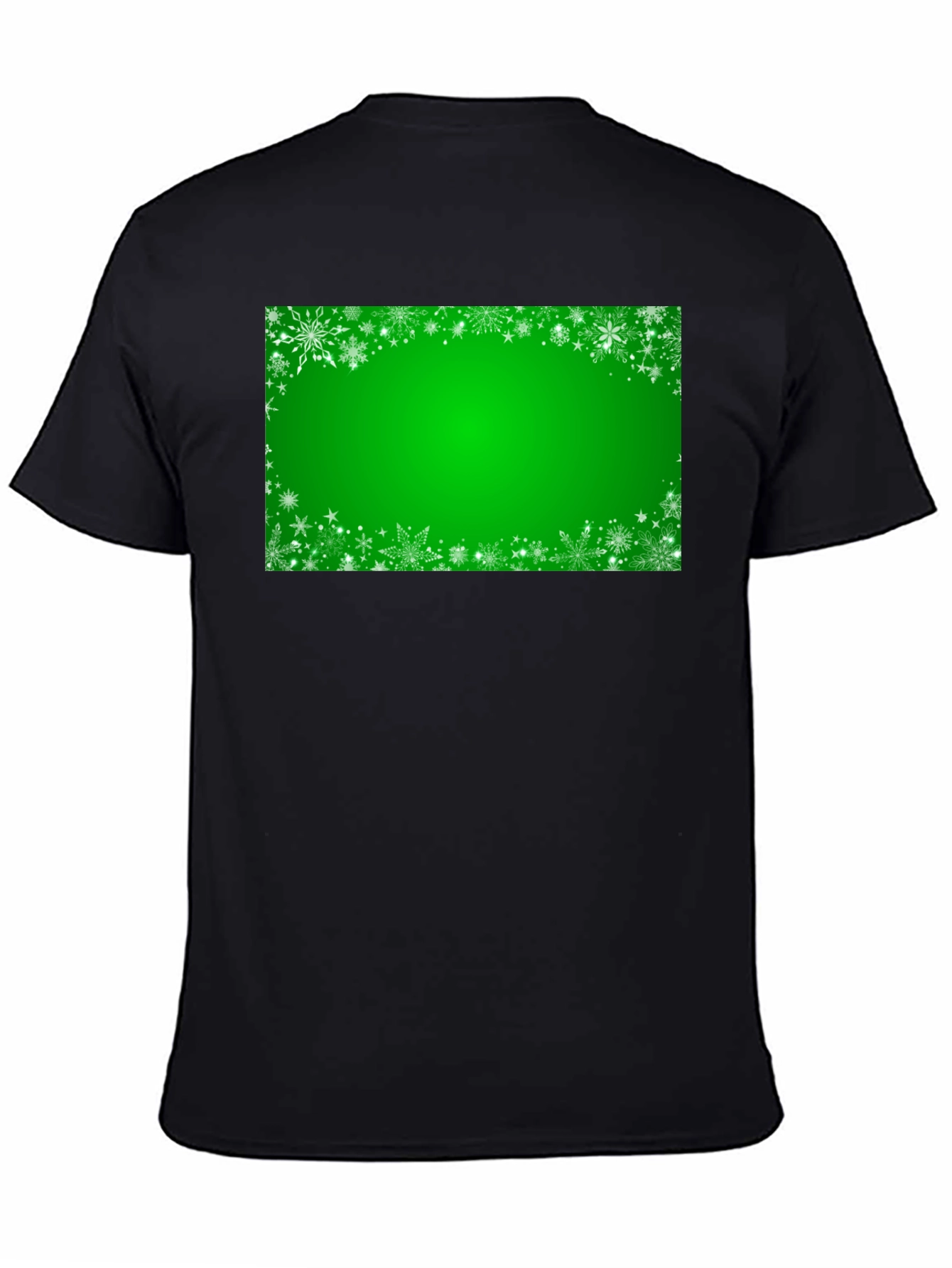 Festive Green Snowflake Graphic Tee