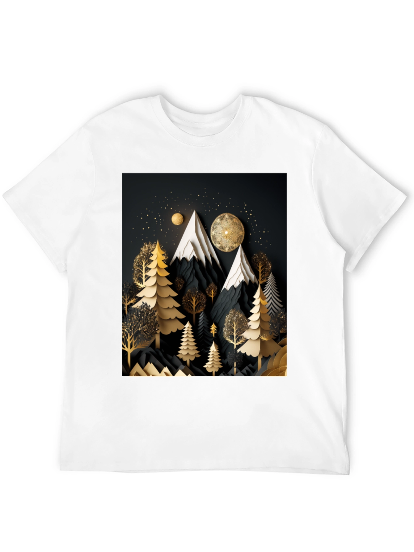 Elegant Mountain Forest T-Shirt