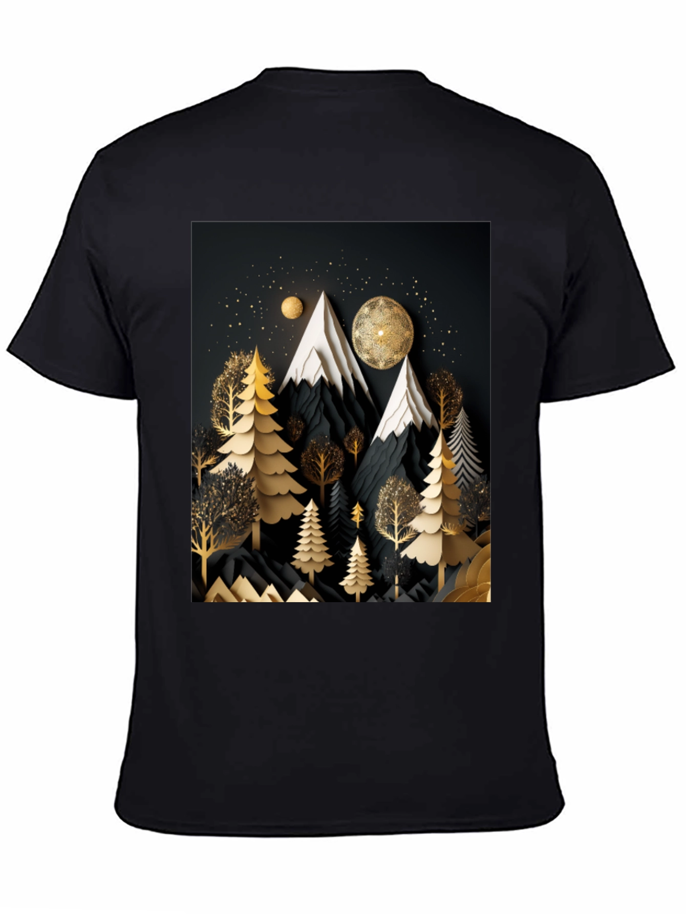 Elegant Mountain Forest T-Shirt