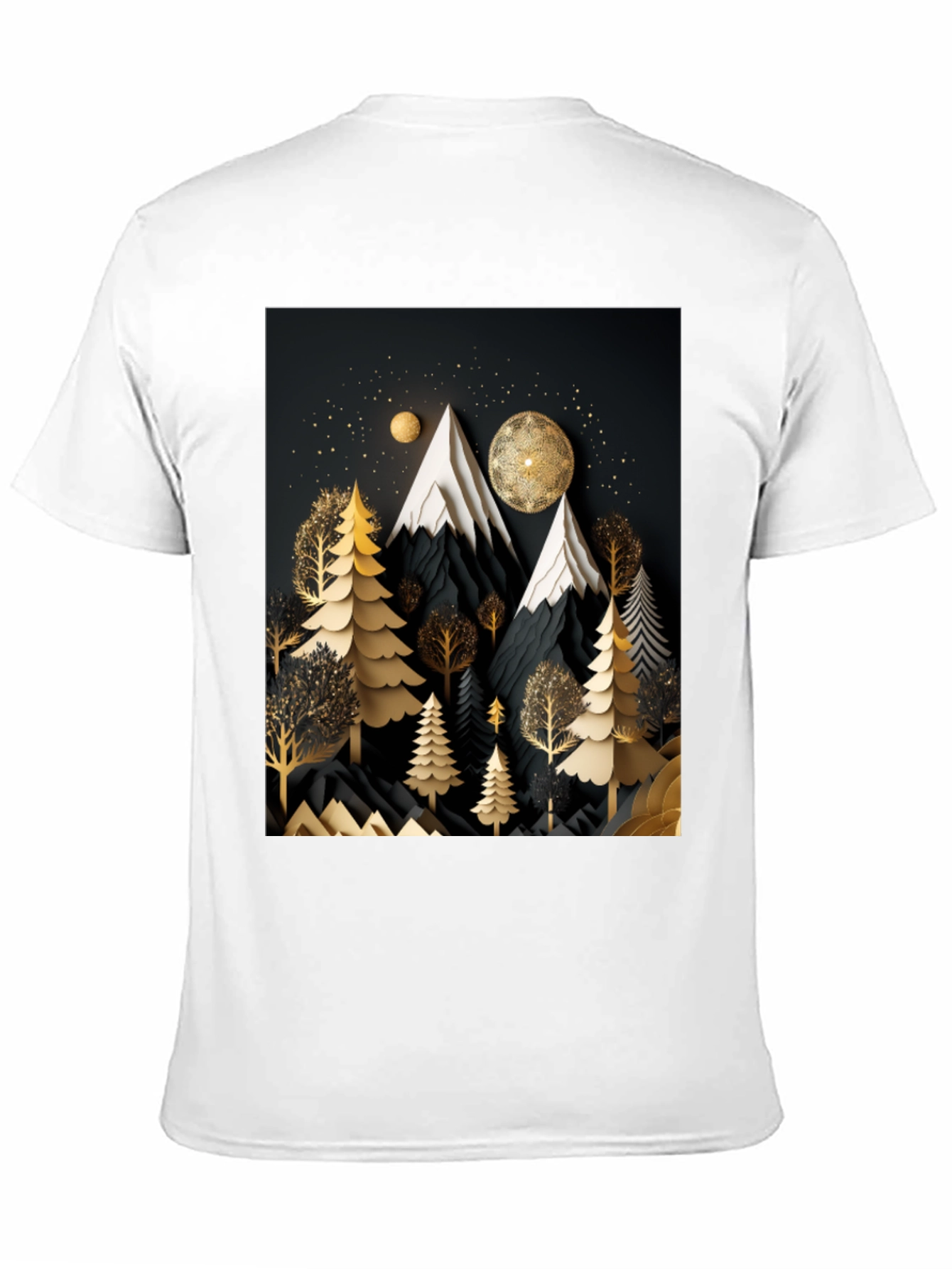 Elegant Mountain Forest T-Shirt