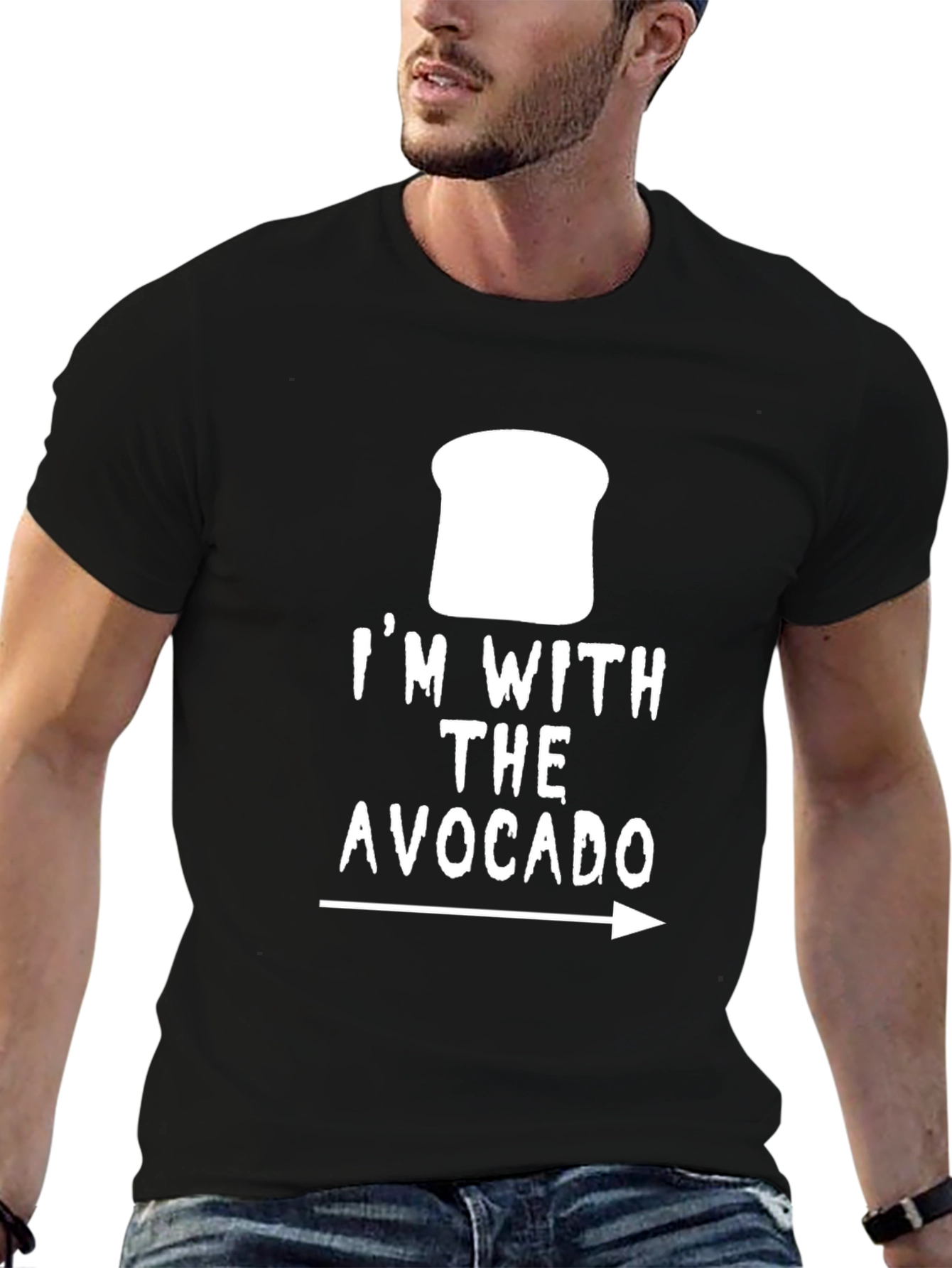 Im With The Avocado T-Shirt - Funny Foodie Tee