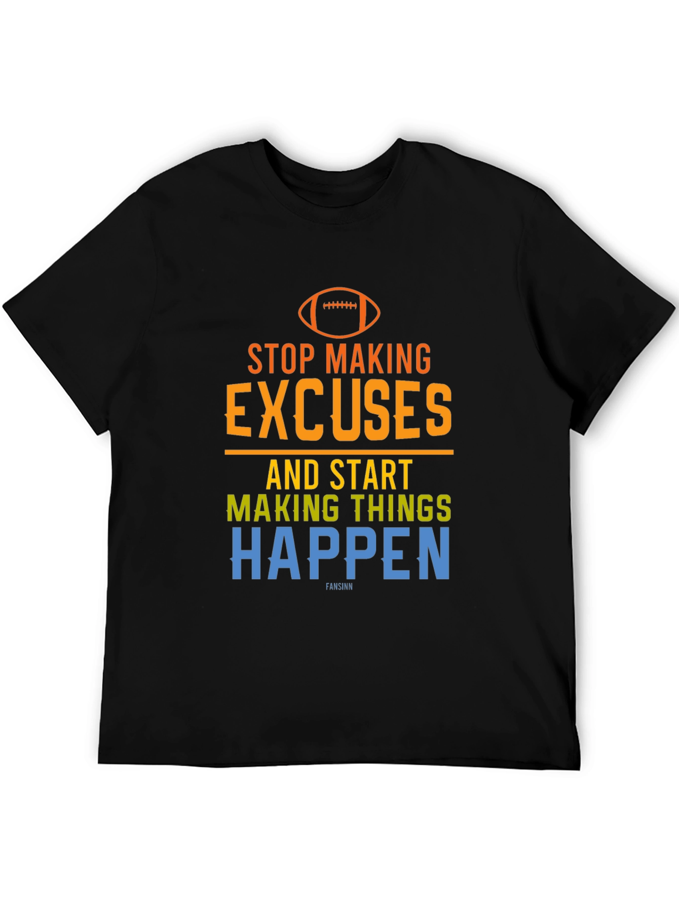 Motivational Football Graphic T-Shirt