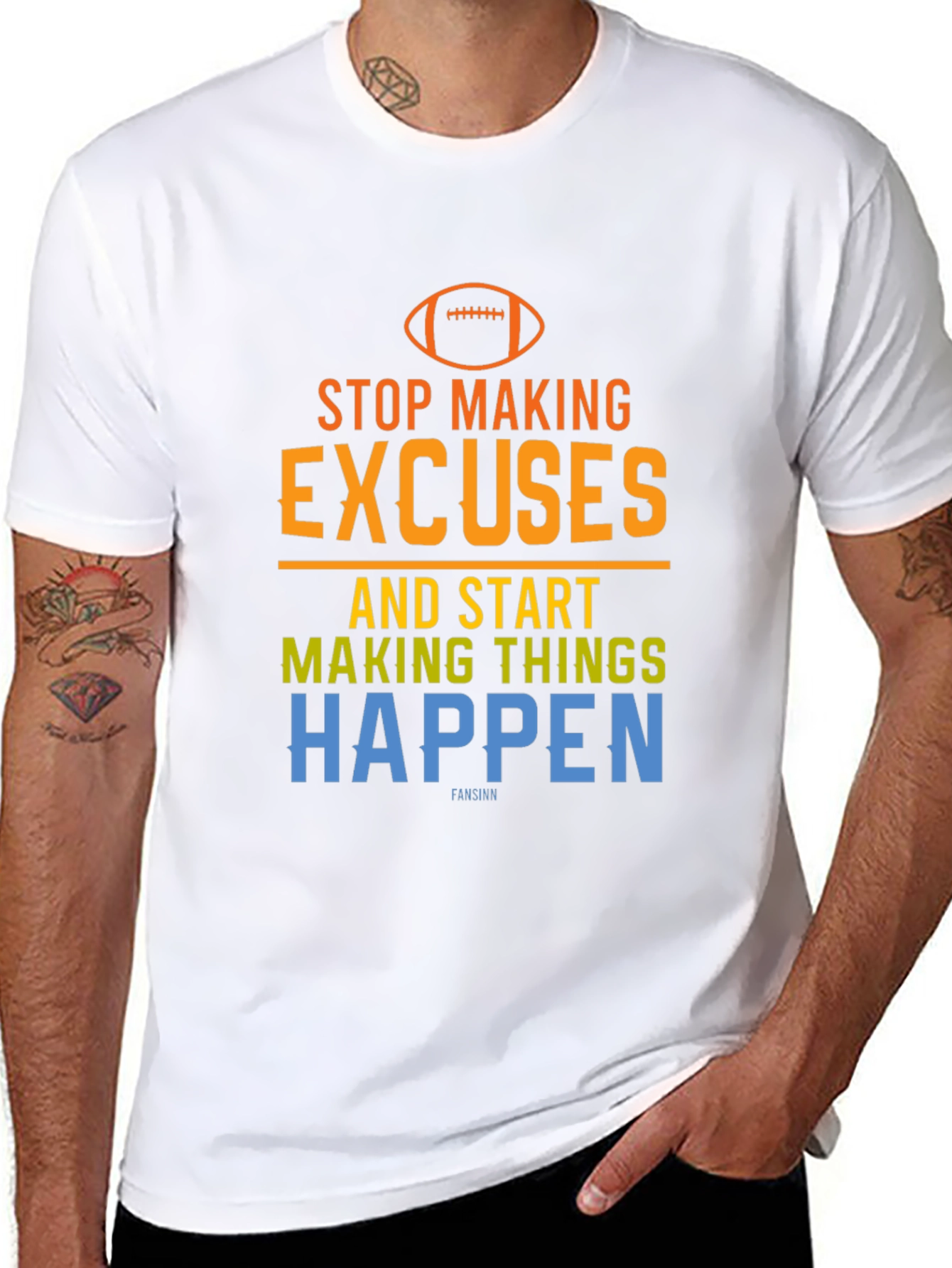 Motivational Football Graphic T-Shirt