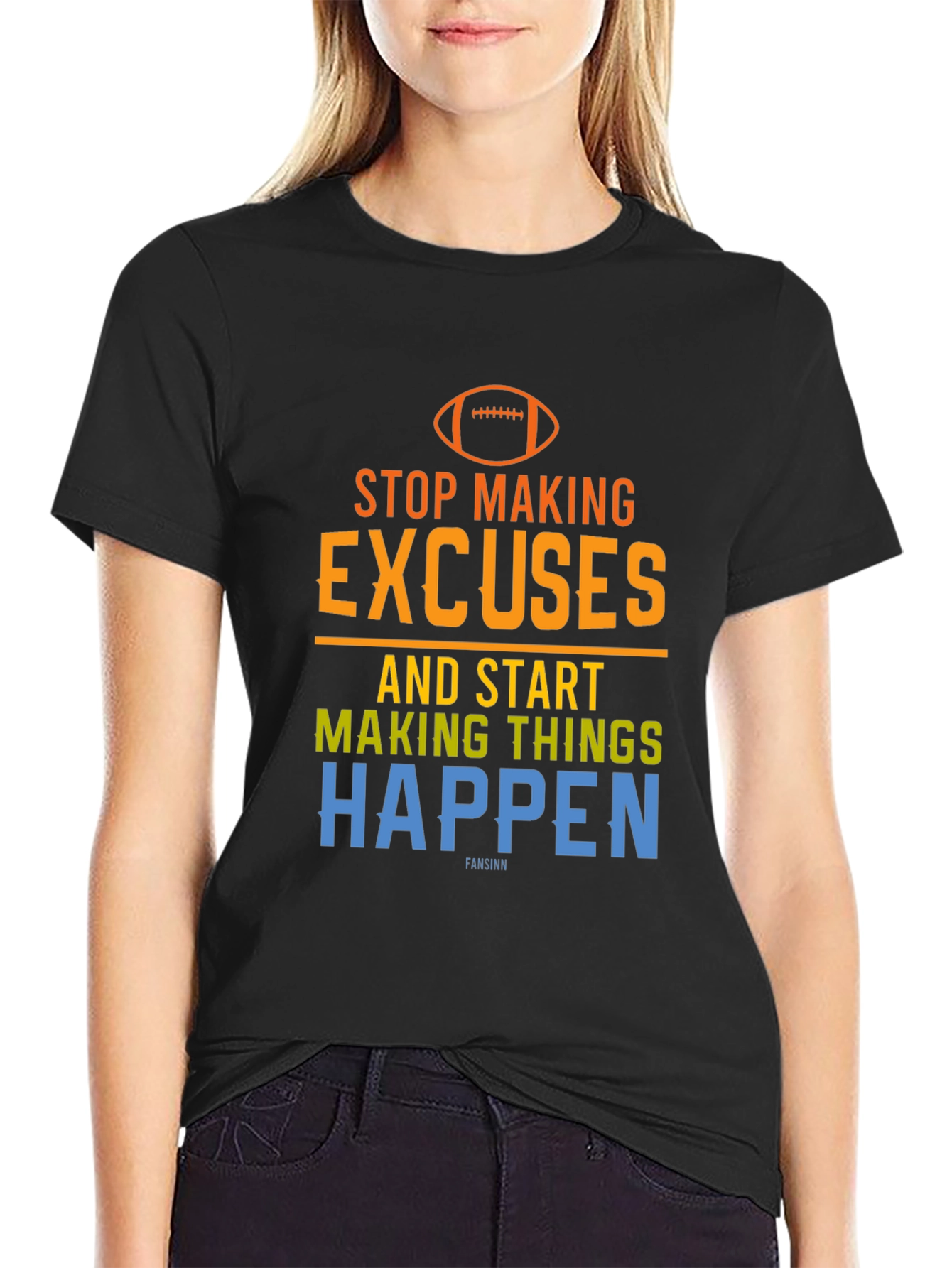 Motivational Football Graphic T-Shirt