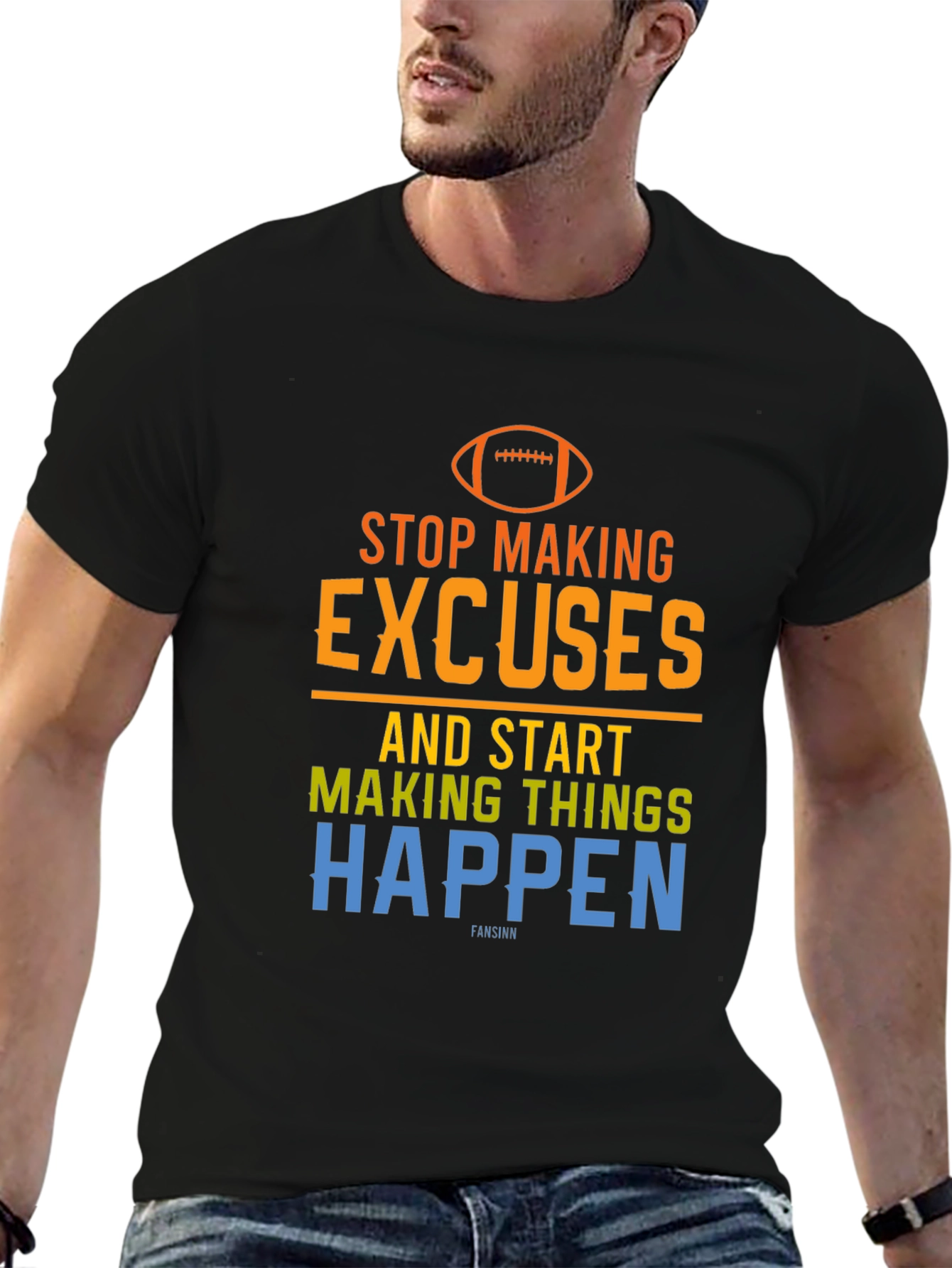 Motivational Football Graphic T-Shirt