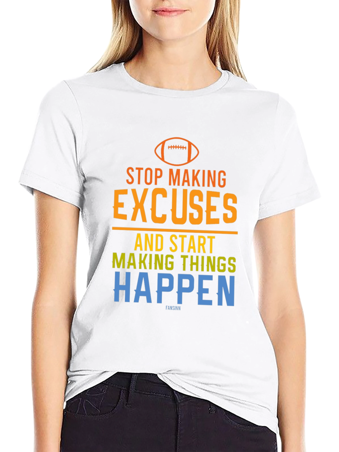 Motivational Football Graphic T-Shirt