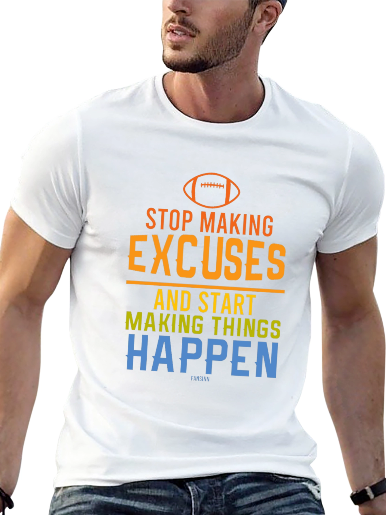 Motivational Football Graphic T-Shirt