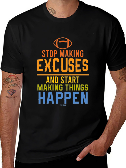 Motivational Football Graphic T-Shirt