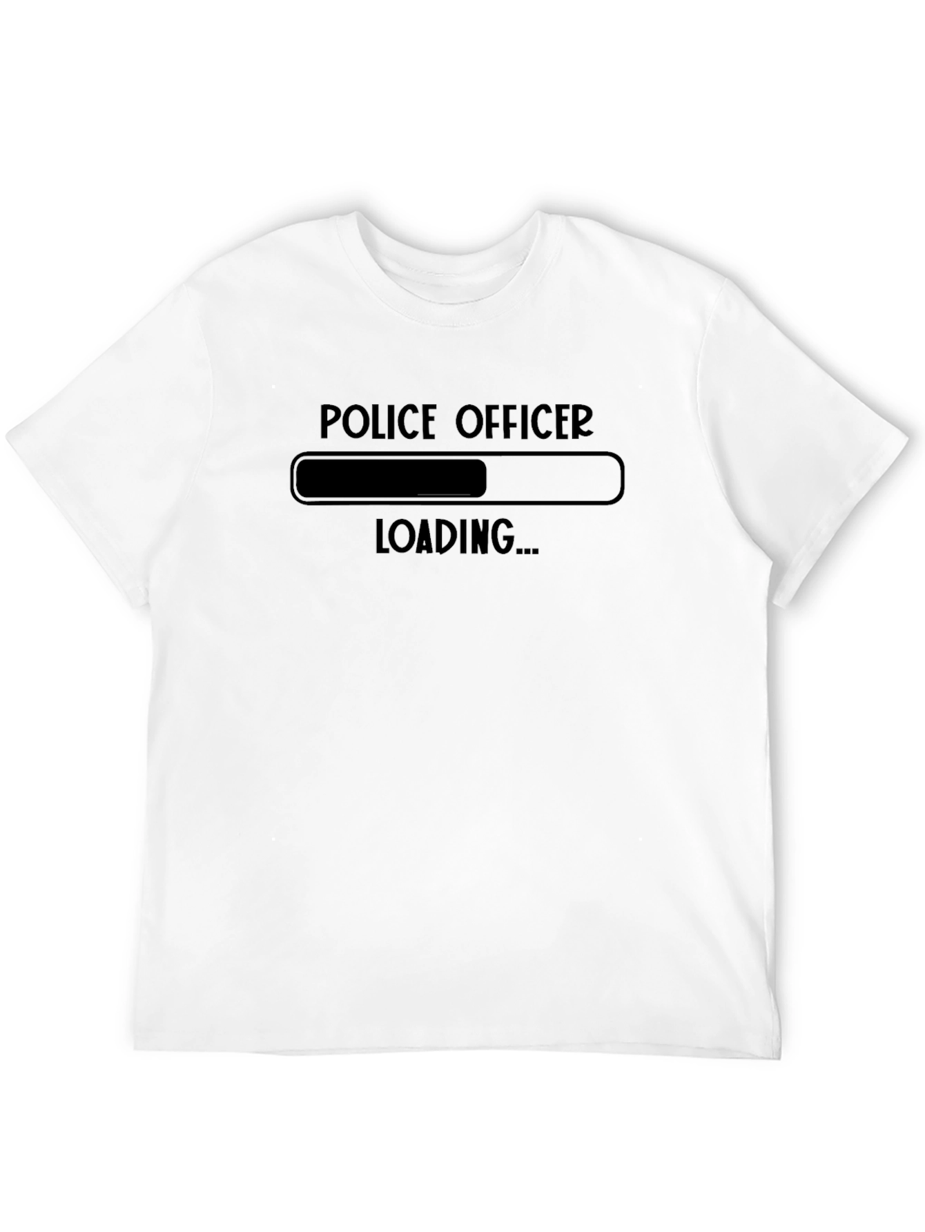 Police Officer Loading Funny Graphic T-Shirt