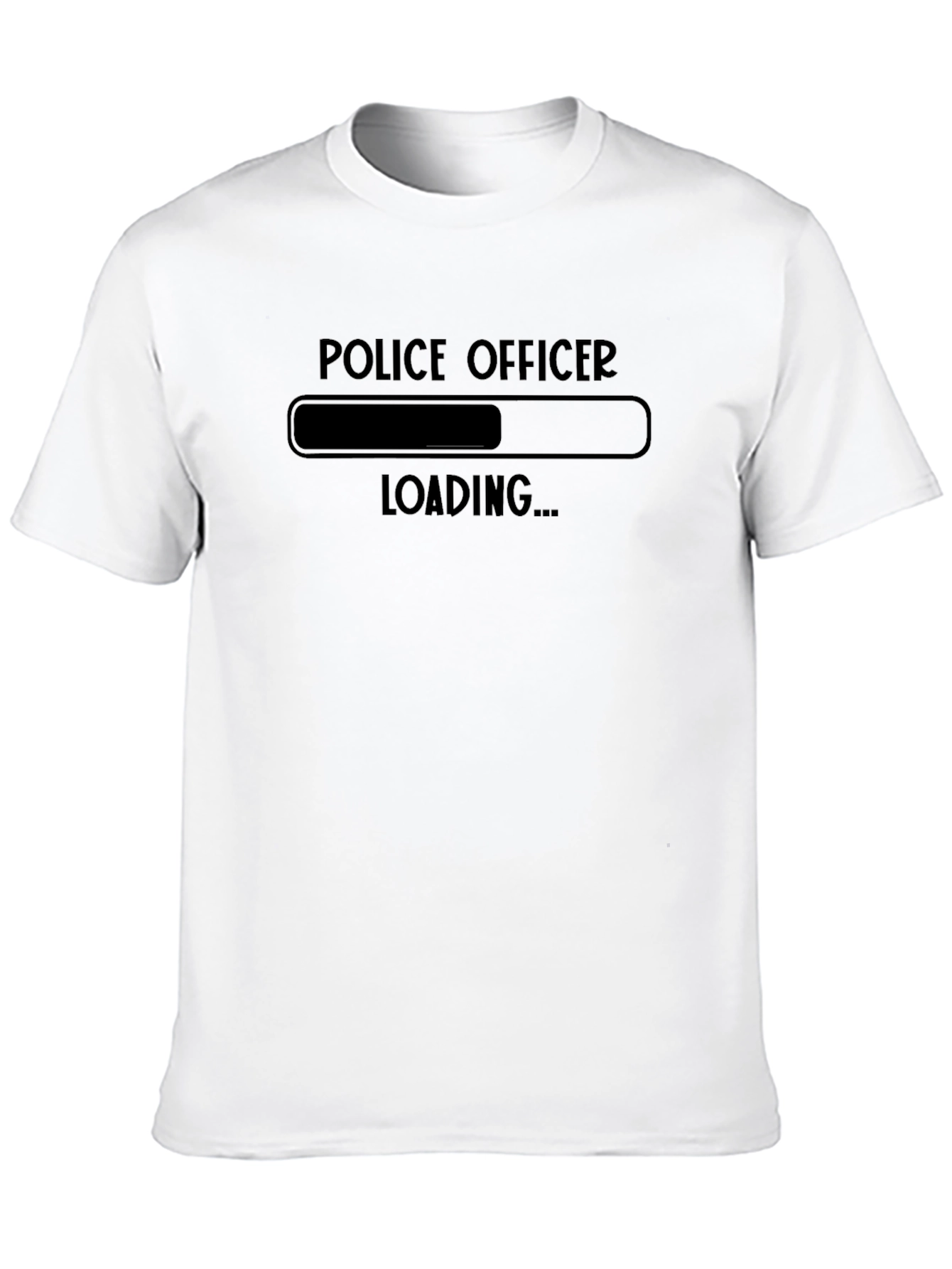 Police Officer Loading Funny Graphic T-Shirt