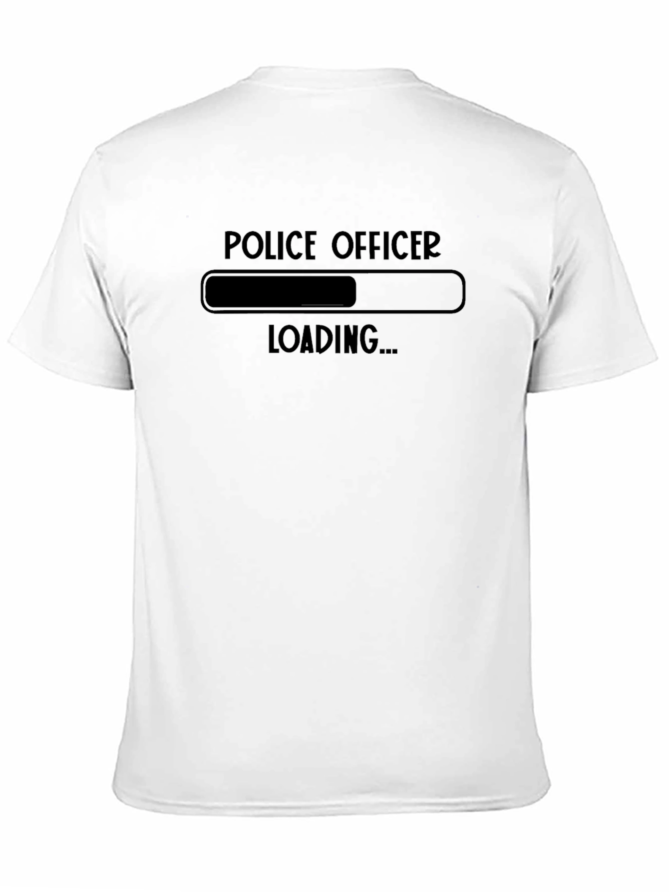 Police Officer Loading Funny Graphic T-Shirt