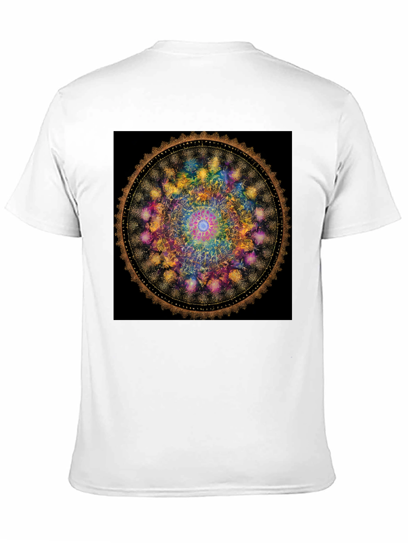 Mandala Art Graphic Black Tee