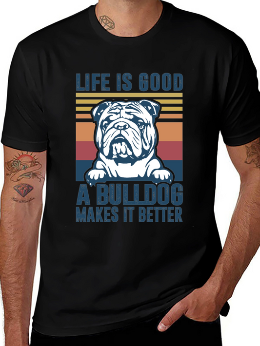 Life is Good Bulldog T-Shirt
