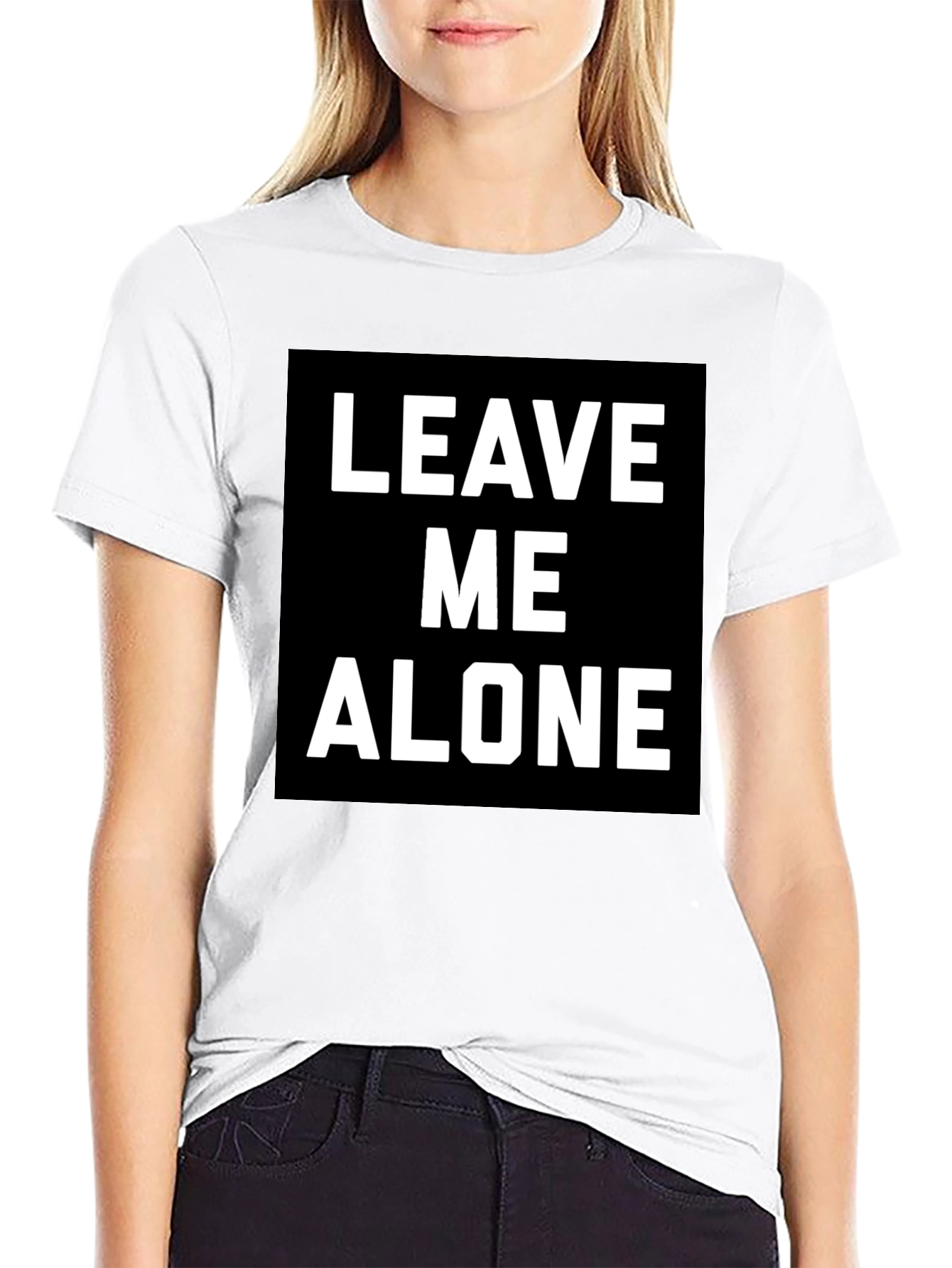Leave Me Alone T-Shirt - Black Graphic Tee