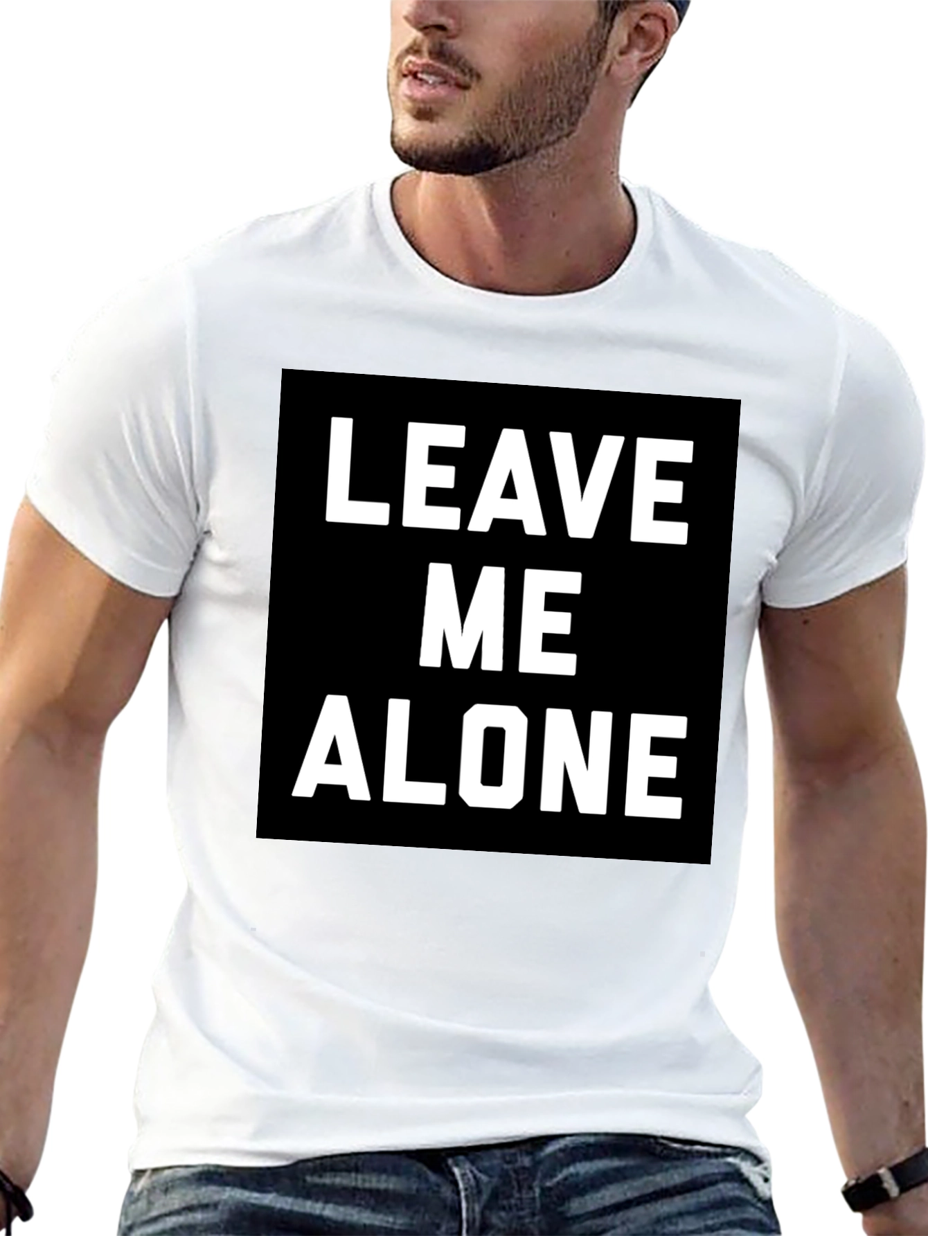 Leave Me Alone T-Shirt - Black Graphic Tee