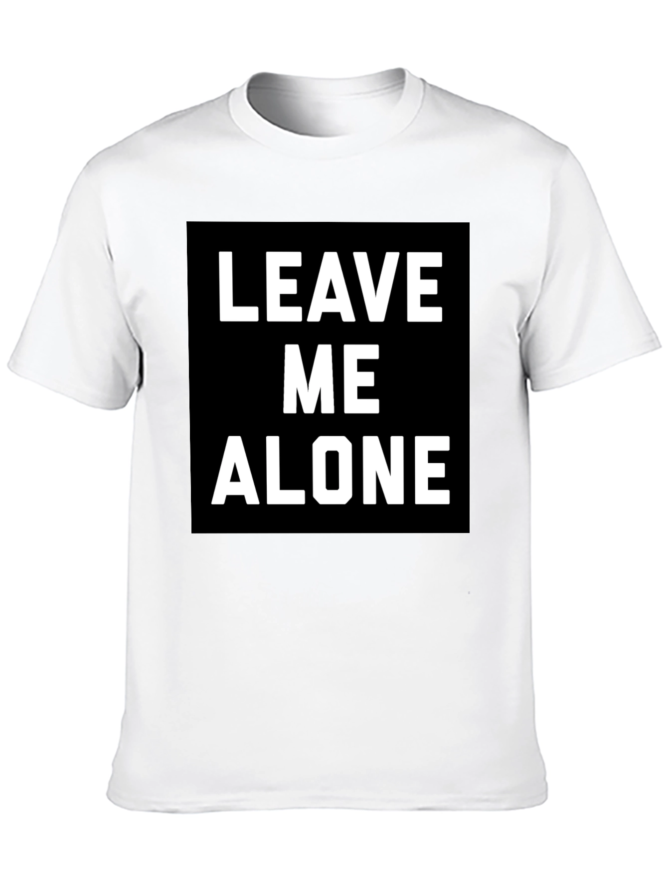 Leave Me Alone T-Shirt - Black Graphic Tee