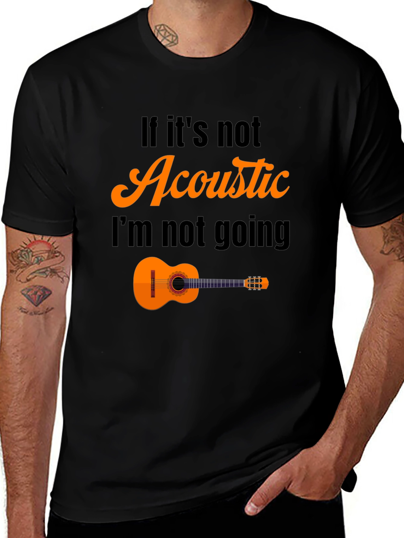 Acoustic Music T-Shirt - Funny Musician Tee