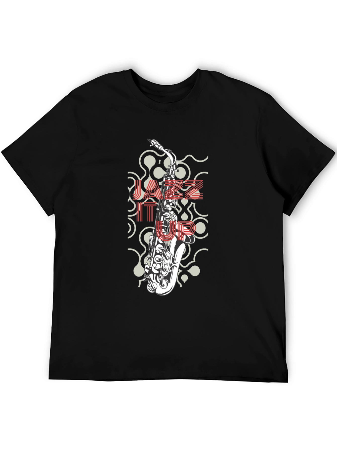 Jazzy Saxophone Graphic T-Shirt