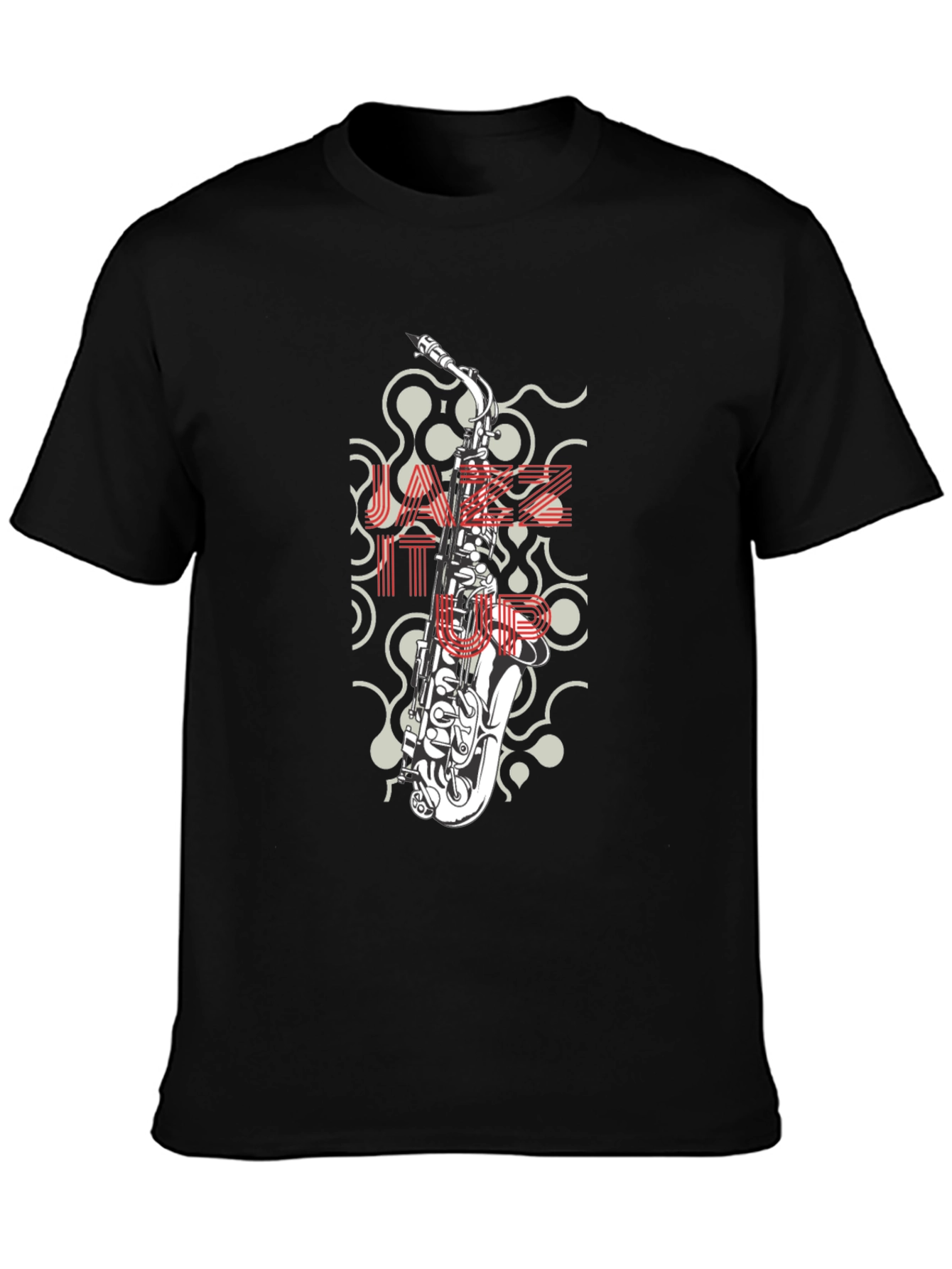 Jazzy Saxophone Graphic T-Shirt