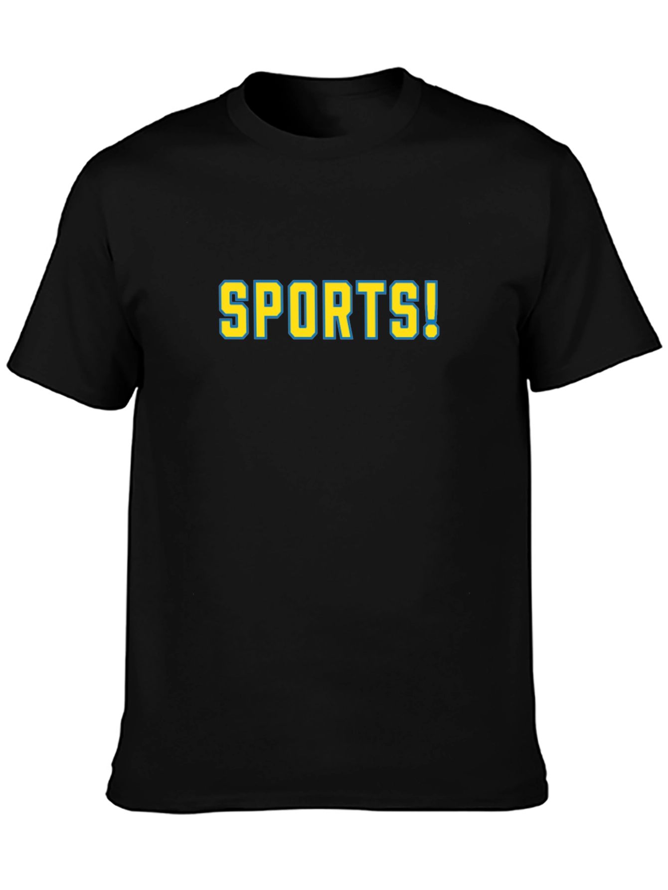 Sports! Graphic Tee - Black Cotton T-Shirt