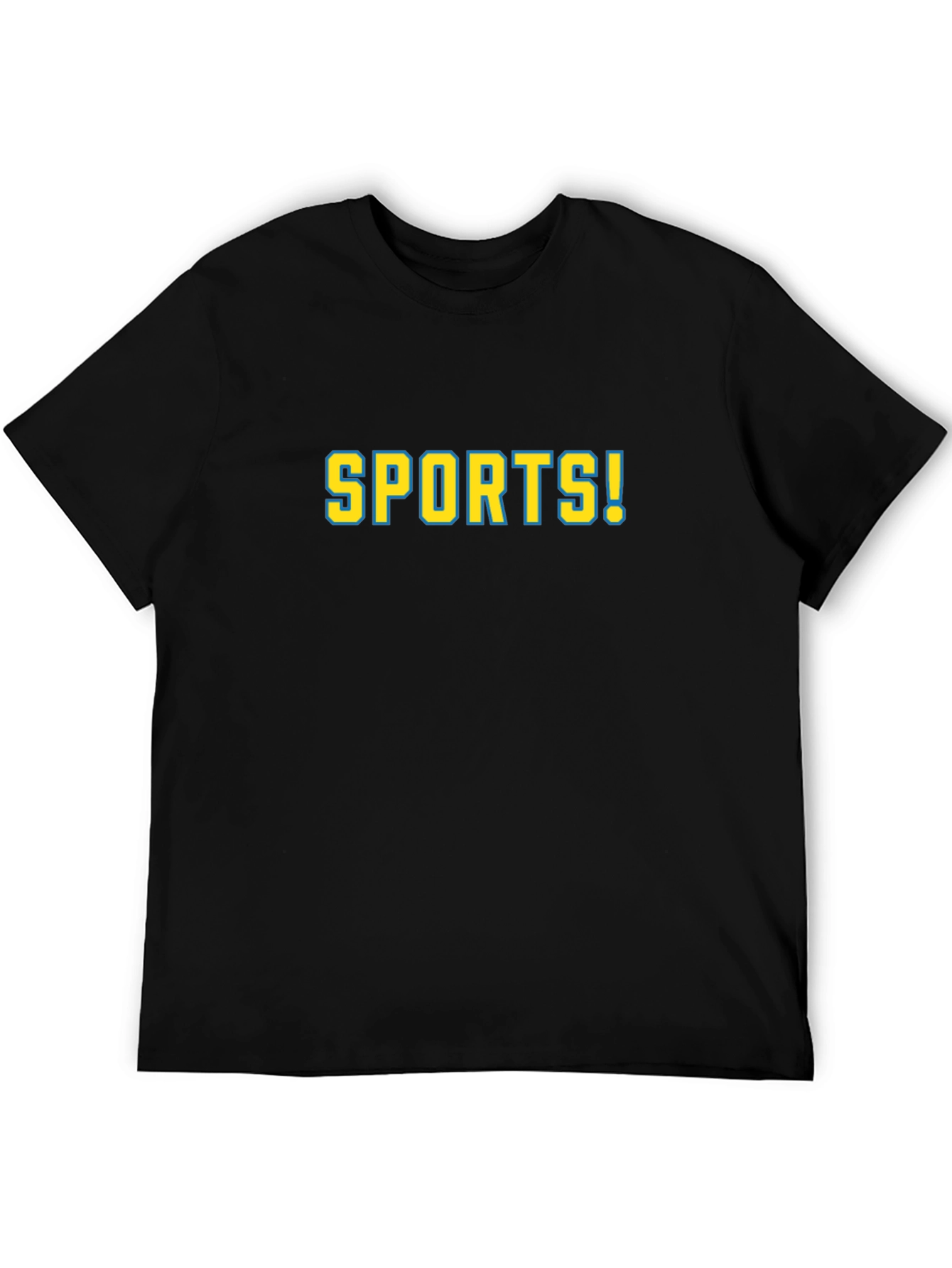 Sports! Graphic Tee - Black Cotton T-Shirt