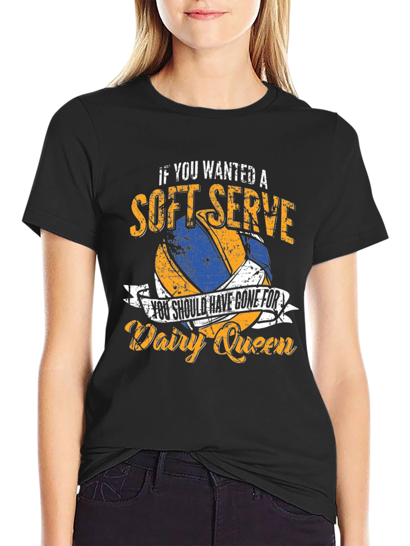 Soft Serve Volleyball T-Shirt - Dairy Queen Humor