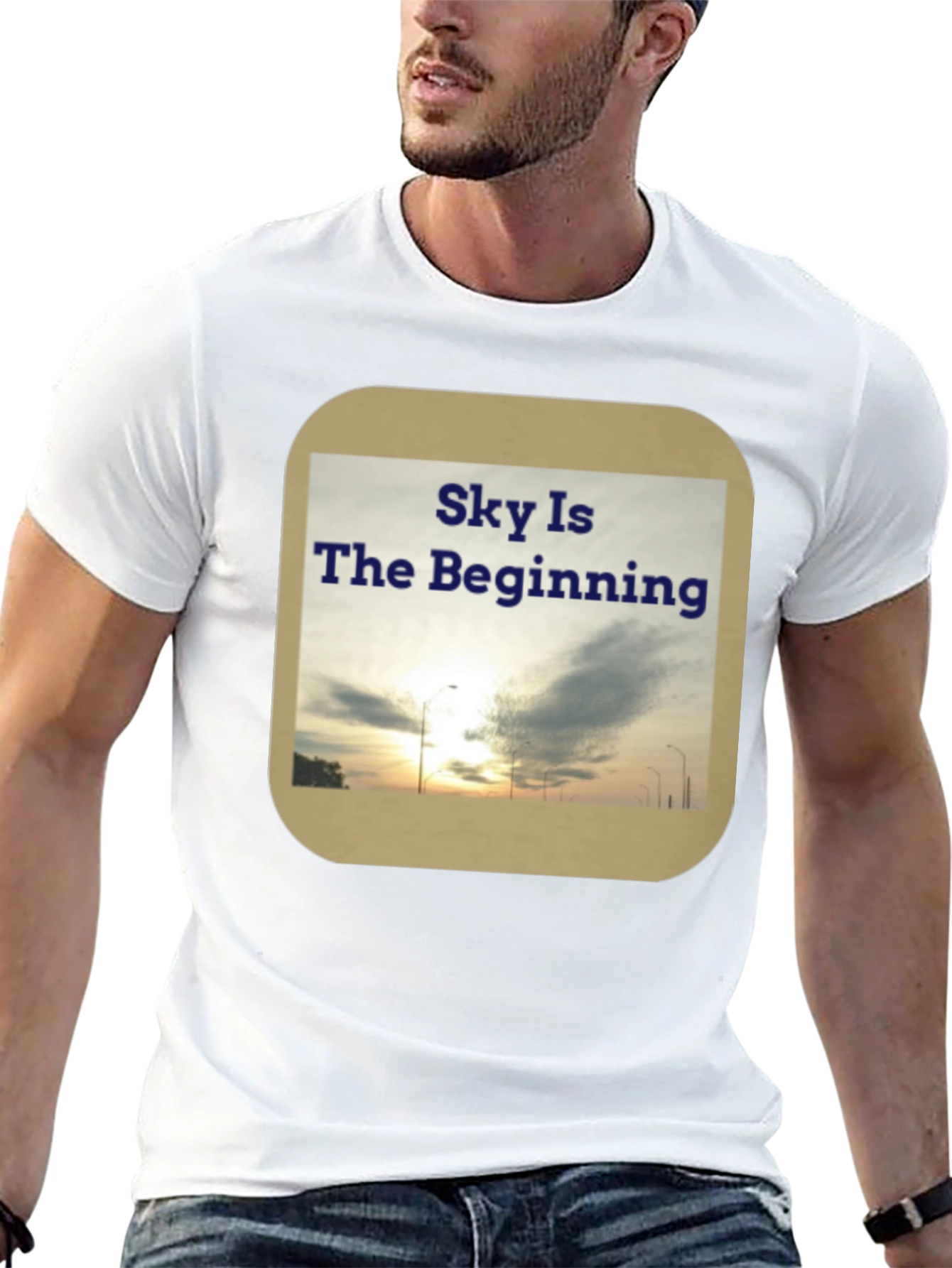 Sky Is The Beginning Graphic Tee - Black