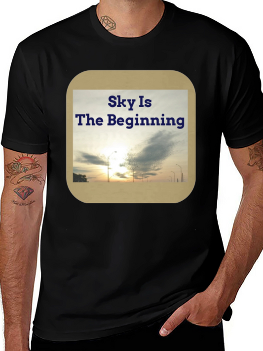 Sky Is The Beginning Graphic Tee - Black
