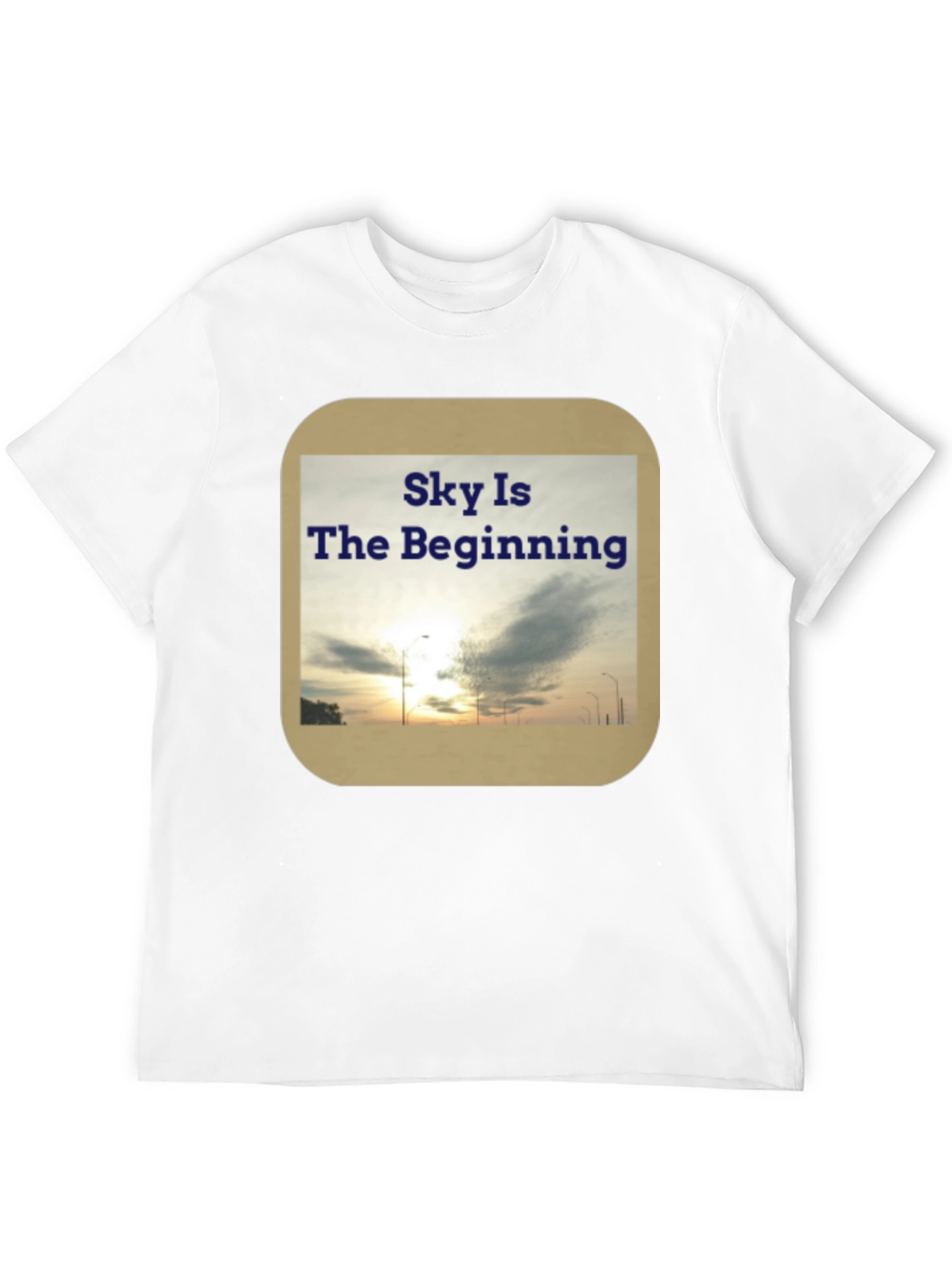 Sky Is The Beginning Graphic Tee - Black