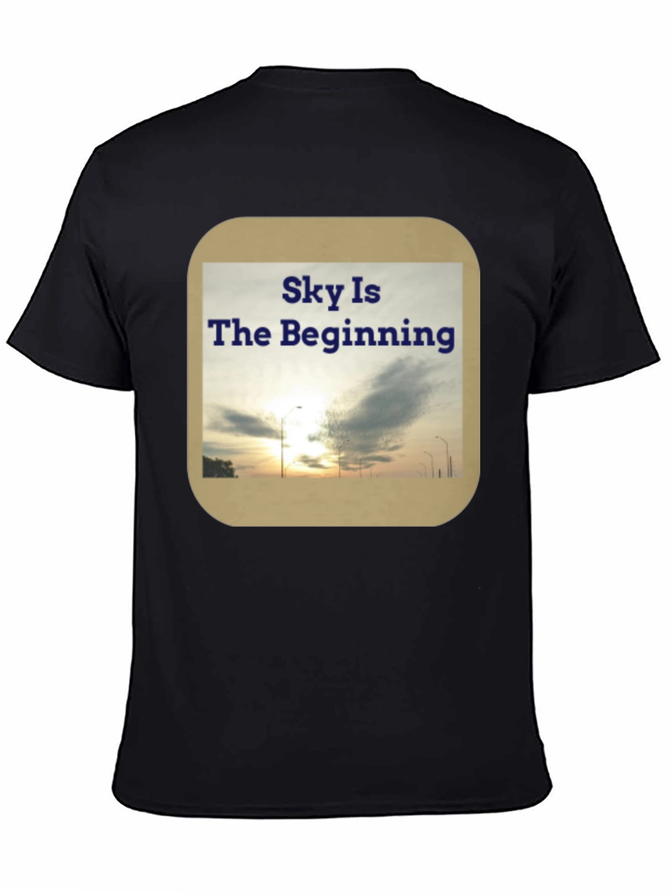 Sky Is The Beginning Graphic Tee - Black