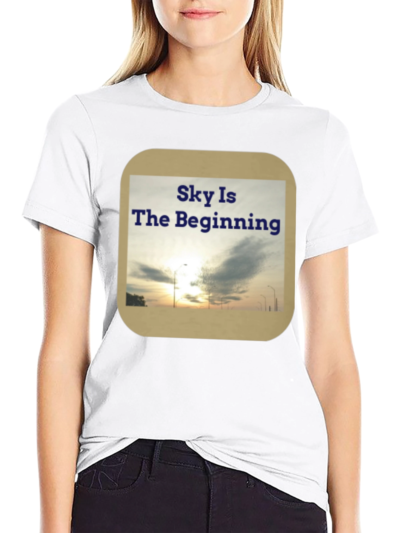 Sky Is The Beginning Graphic Tee - Black