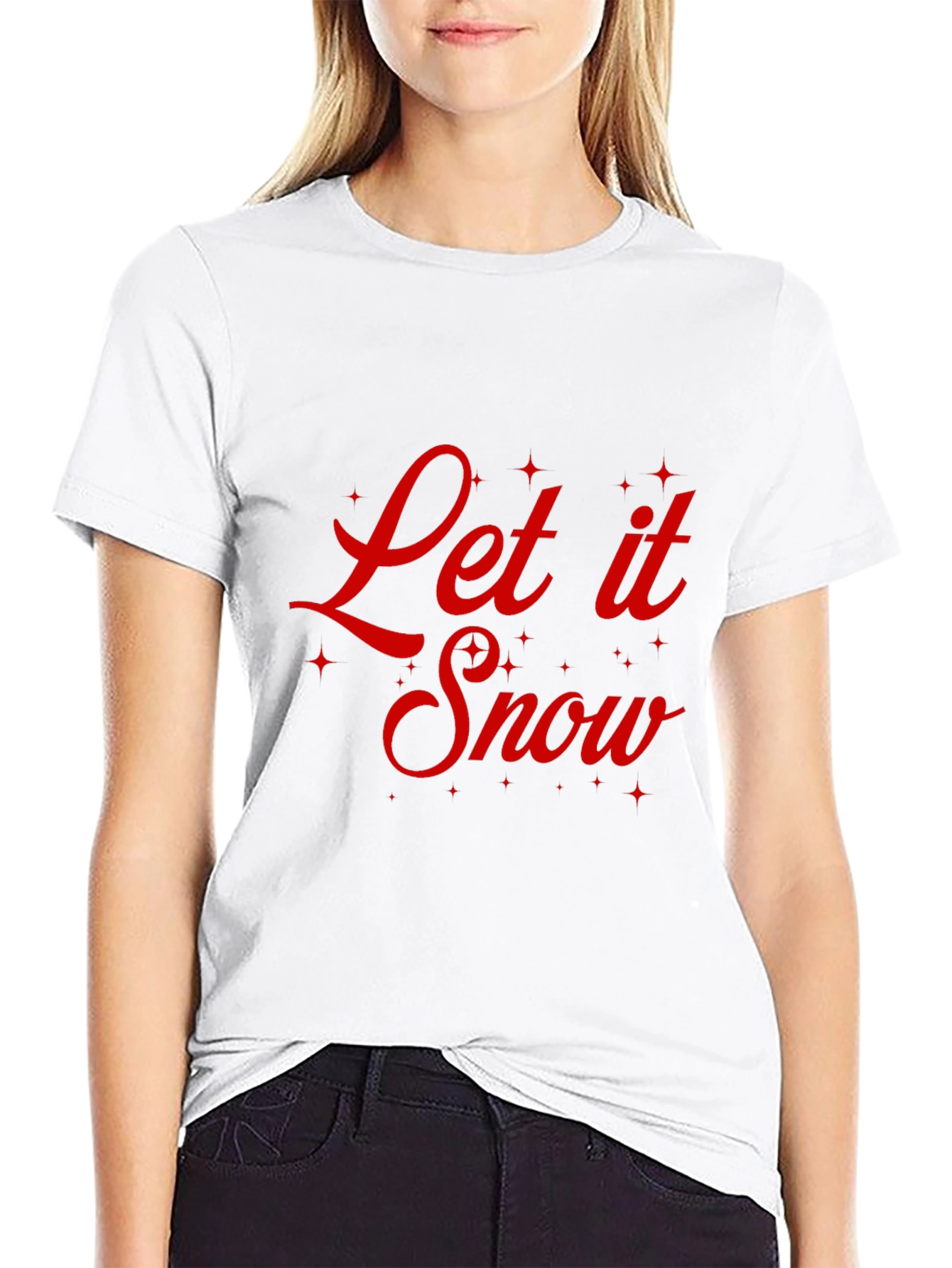 Let It Snow Graphic Tee - Holiday Cheer