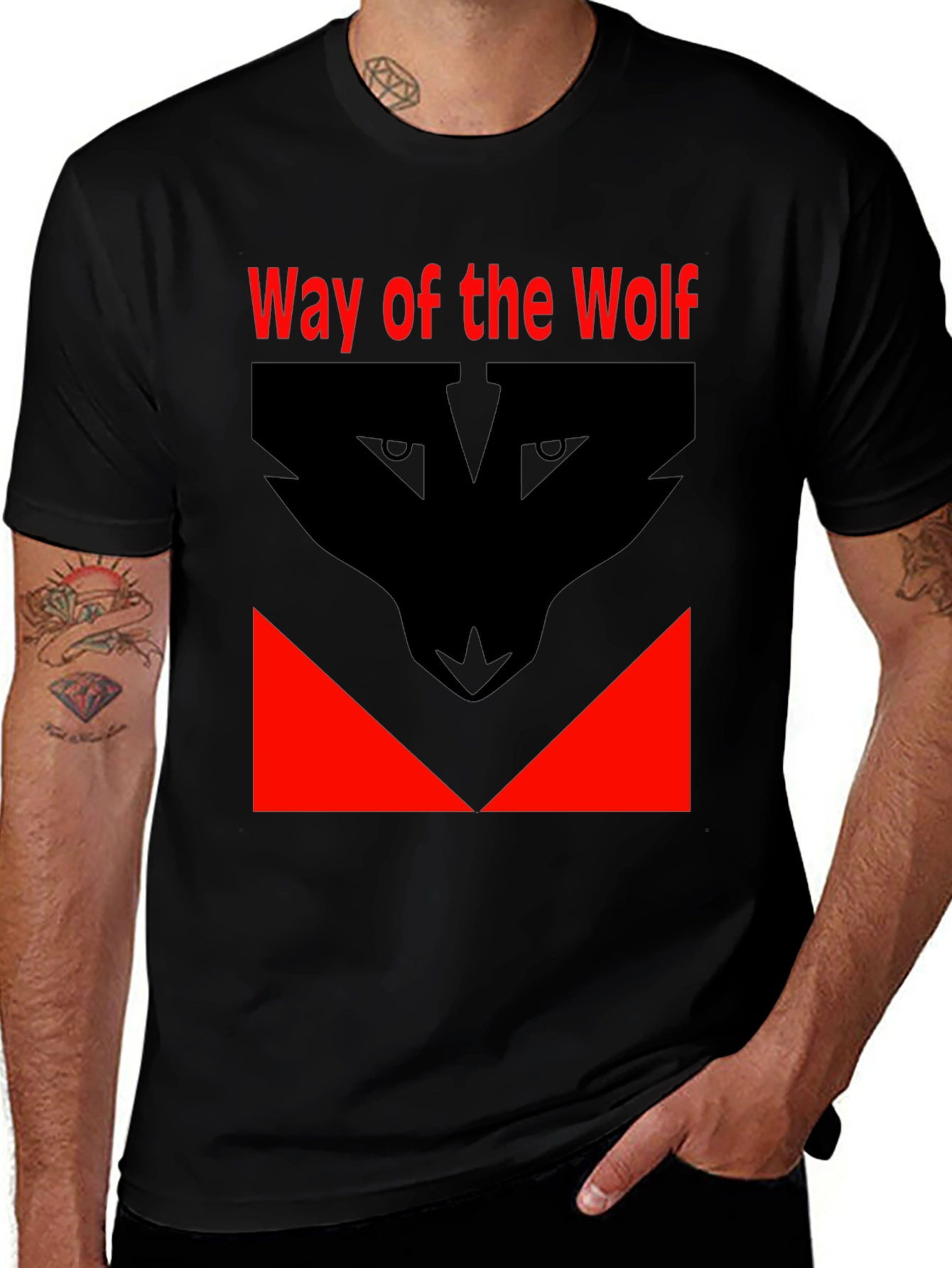 Way of the Wolf Graphic Tee - Black T-Shirt