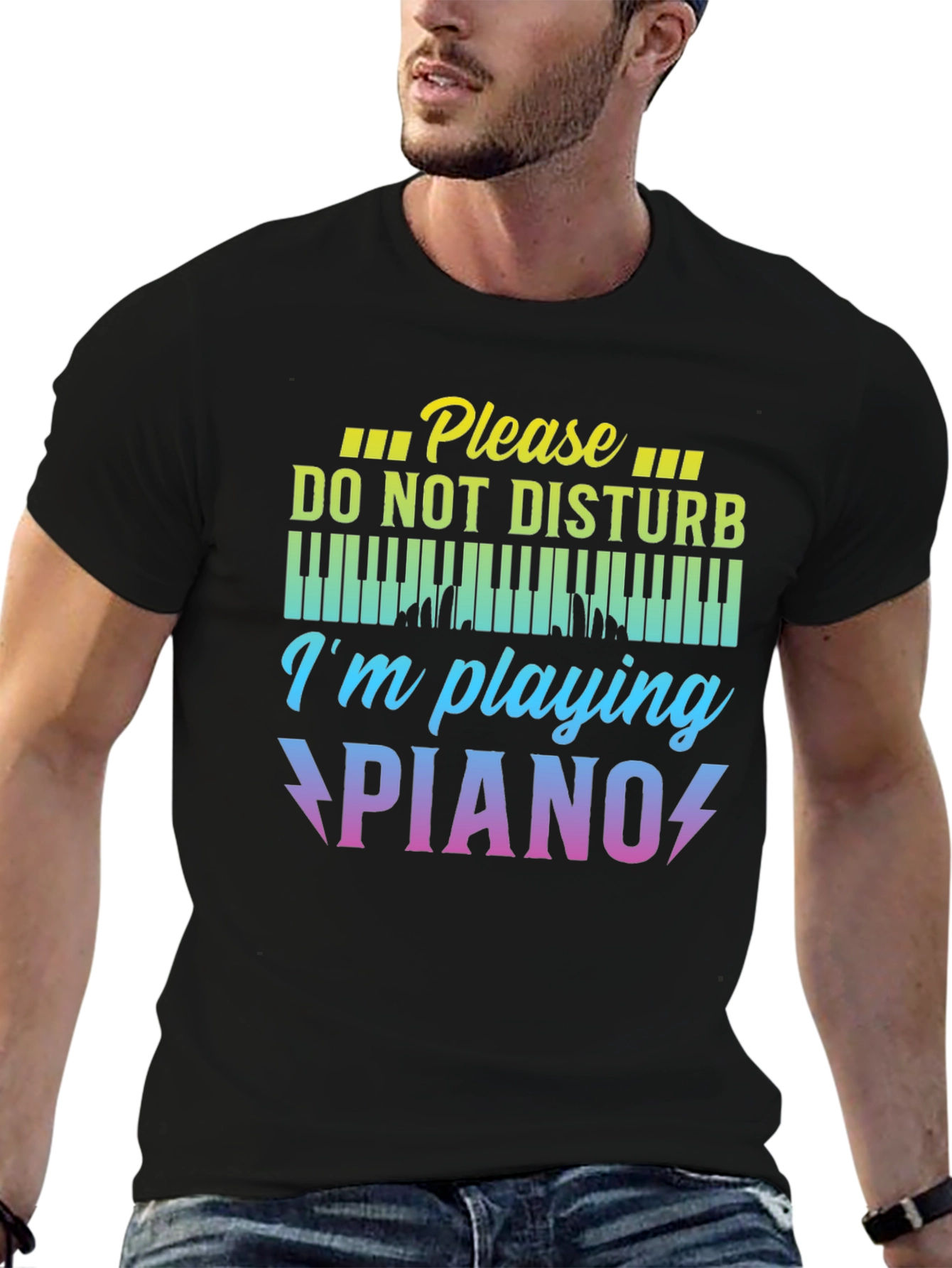 Please Do Not Disturb Im Playing Piano T-Shirt