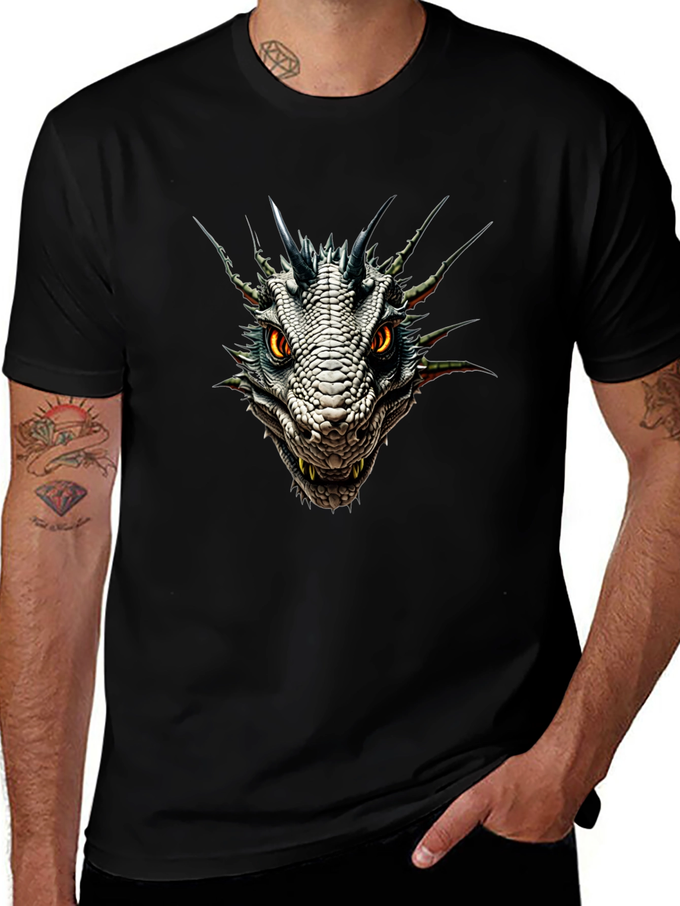 Dragon Head Graphic Tee - Fierce Style