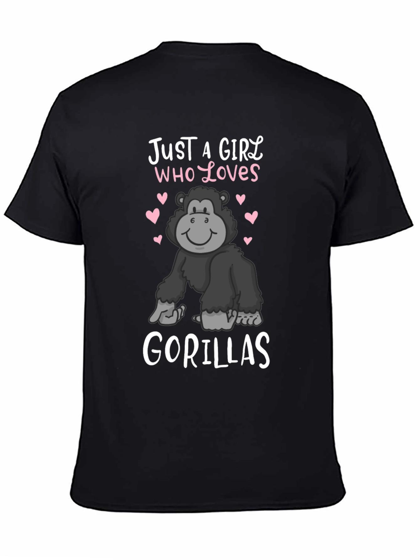 Girl Who Loves Gorillas T-Shirt